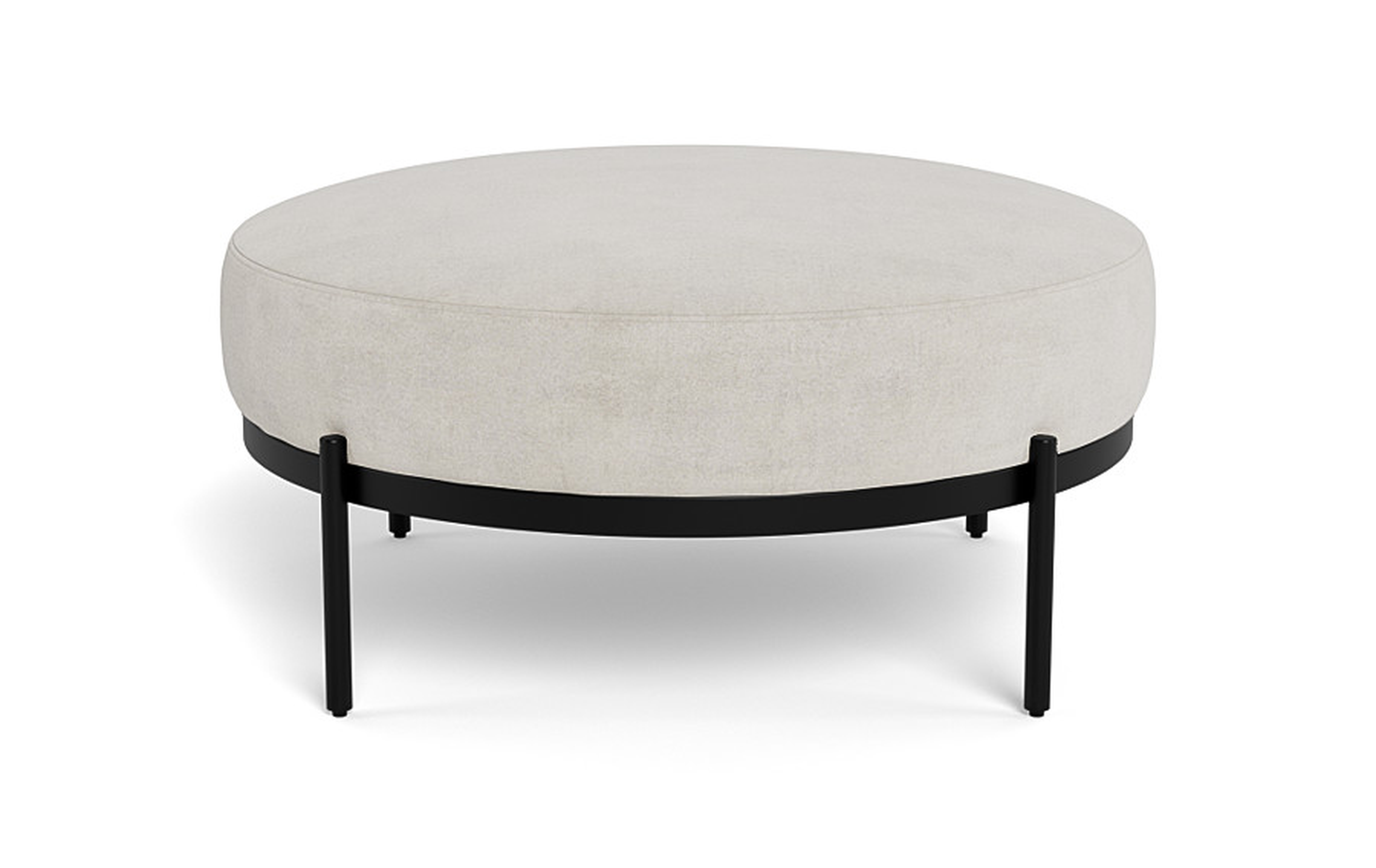 Kyle Round Coffee Table Ottoman - Interior Define