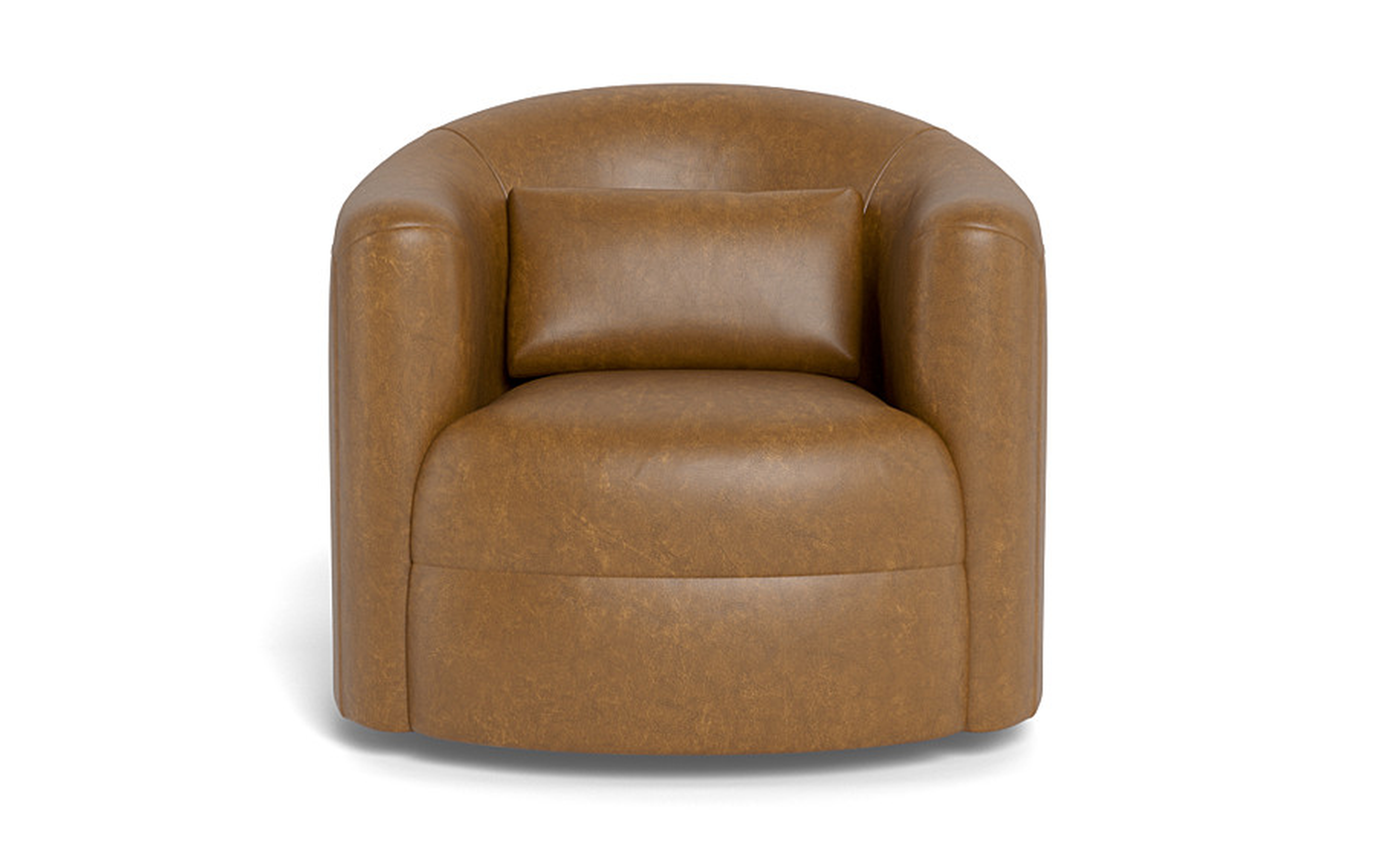 Fiona Leather Swivel Chair - Interior Define