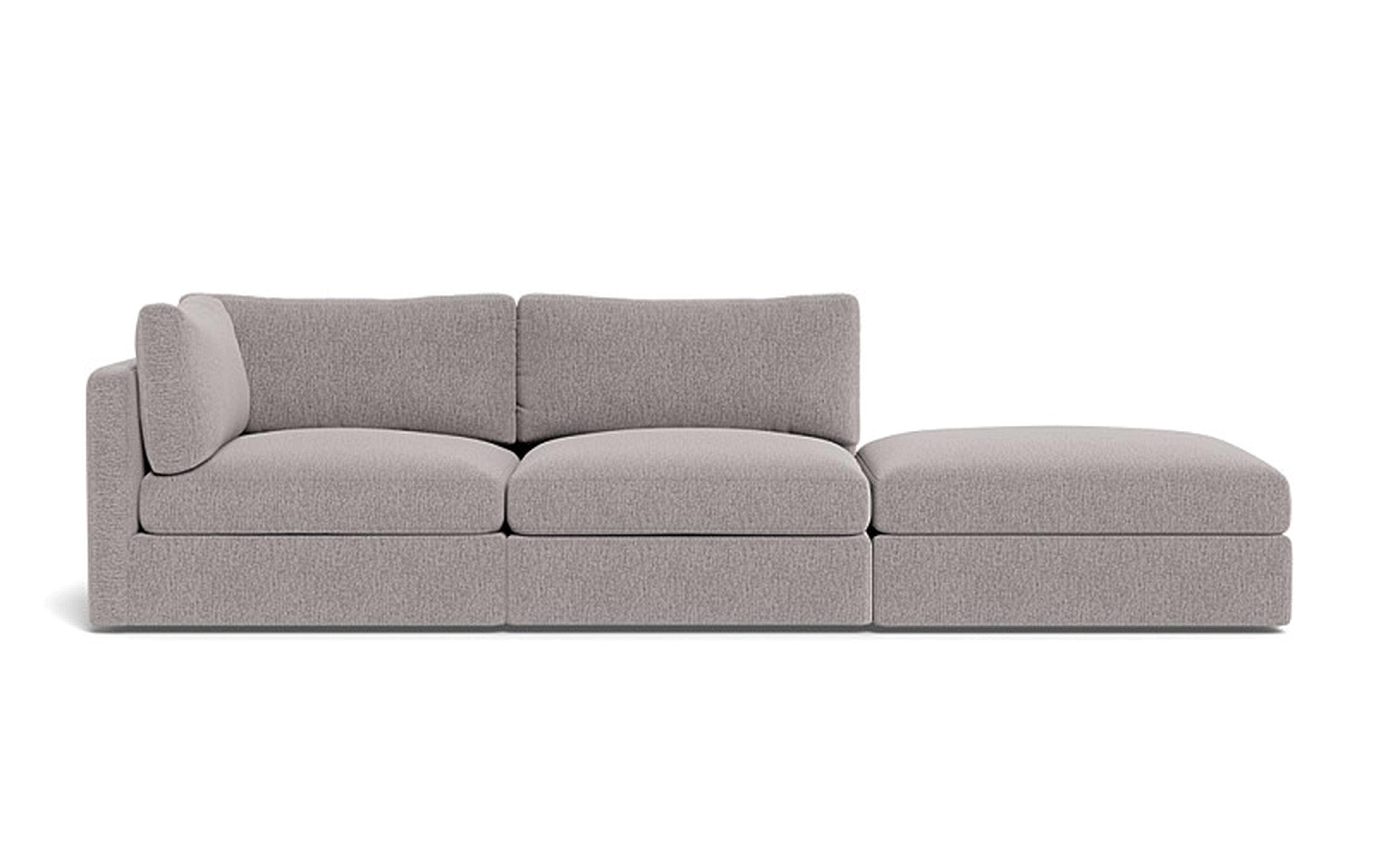 Tatum Modular Sofa with Open Ottoman - Interior Define
