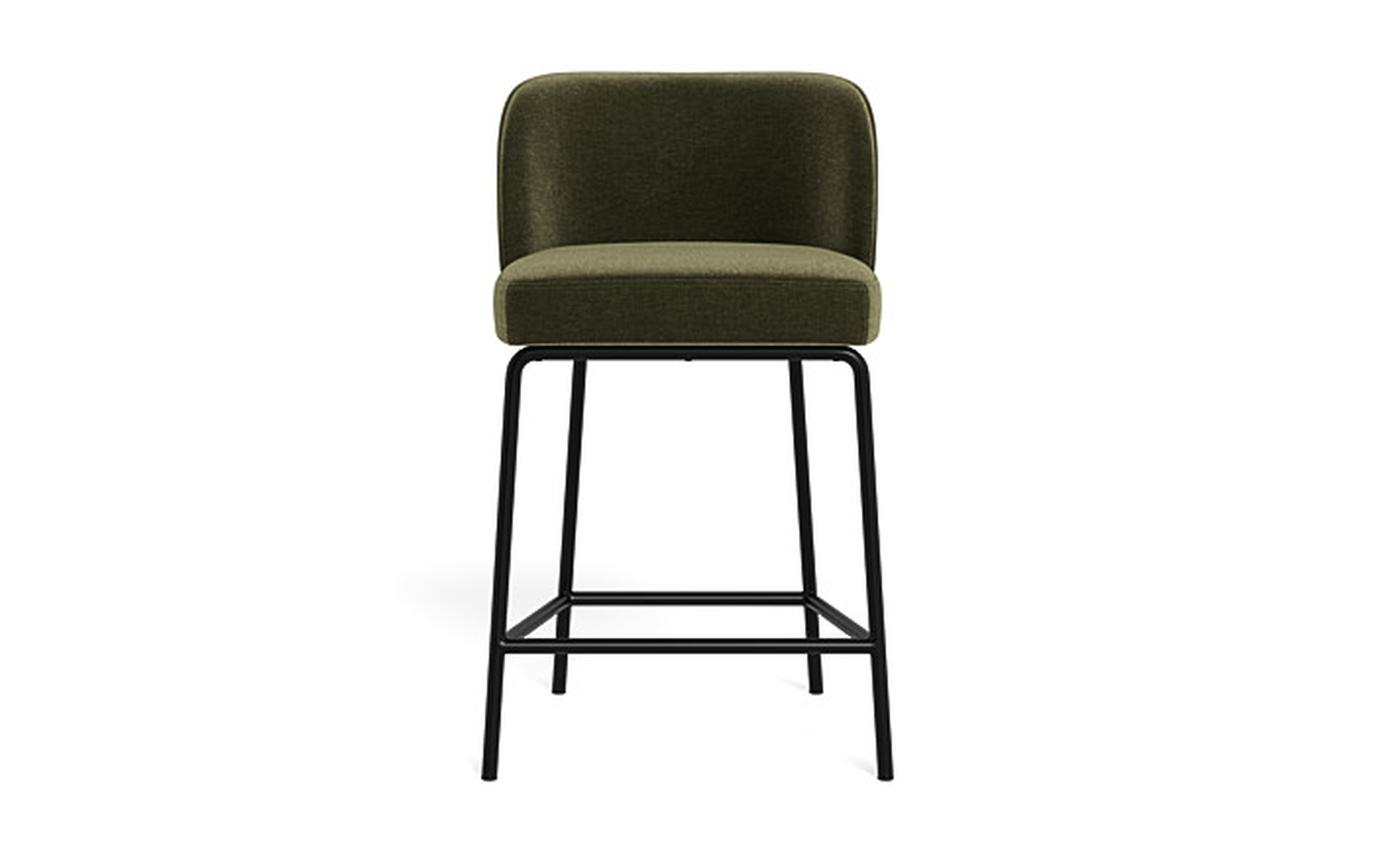 Graham Metal Framed Upholstered Counter Stool - Interior Define