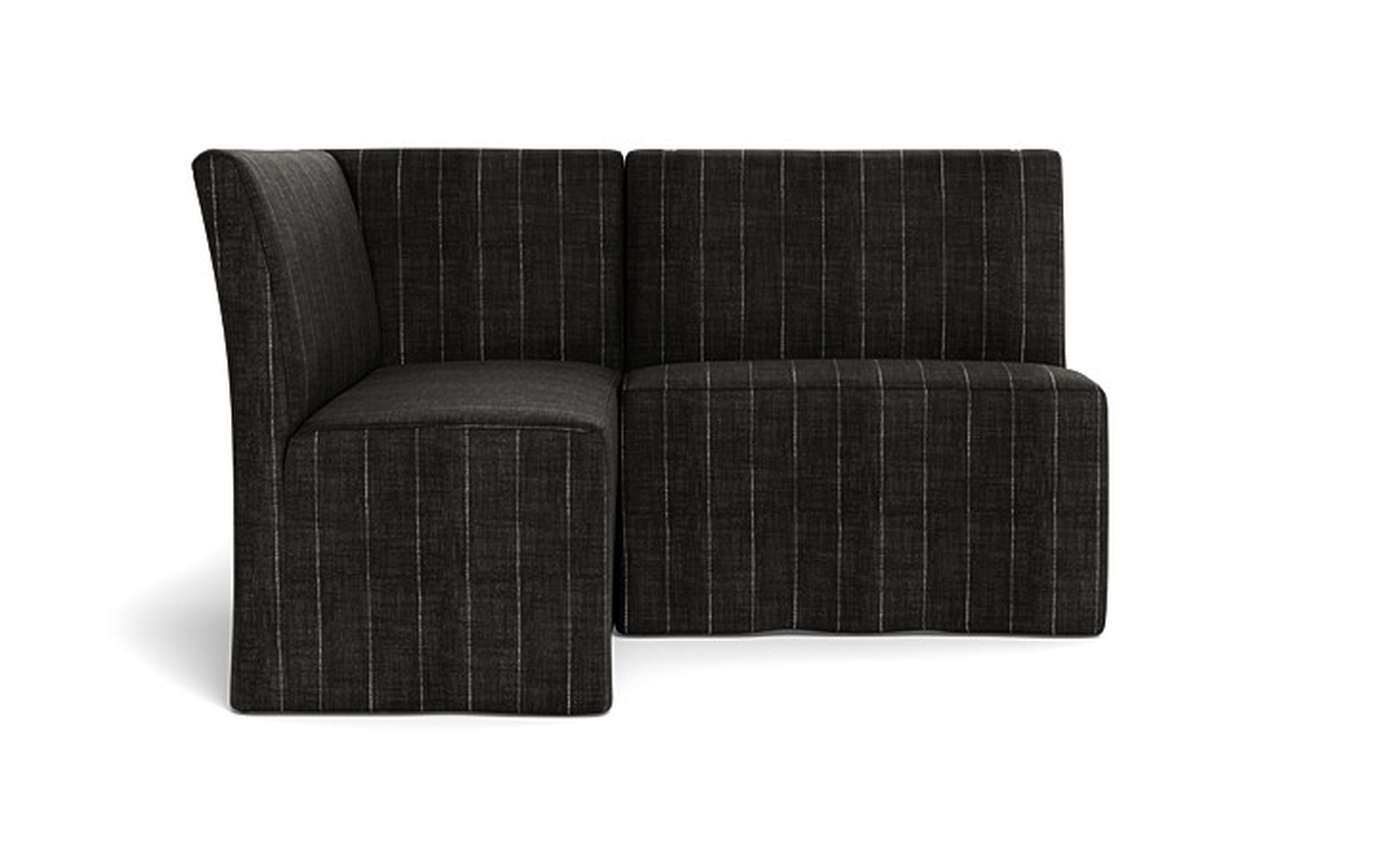 Dorian Slipcovered Petite Left Banquette - Interior Define