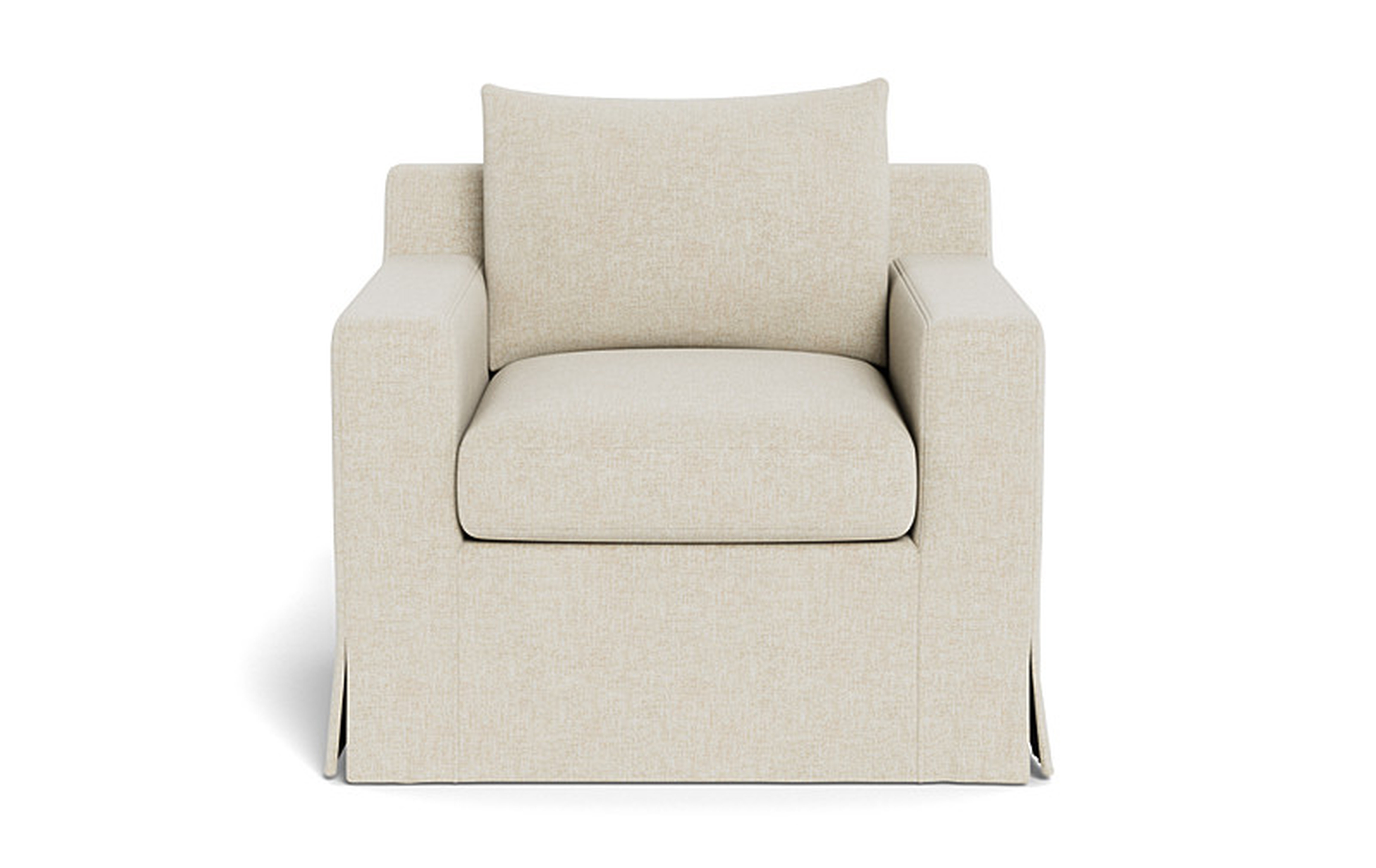 Sloan Slipcovered Swivel Glider Accent Chair - Interior Define