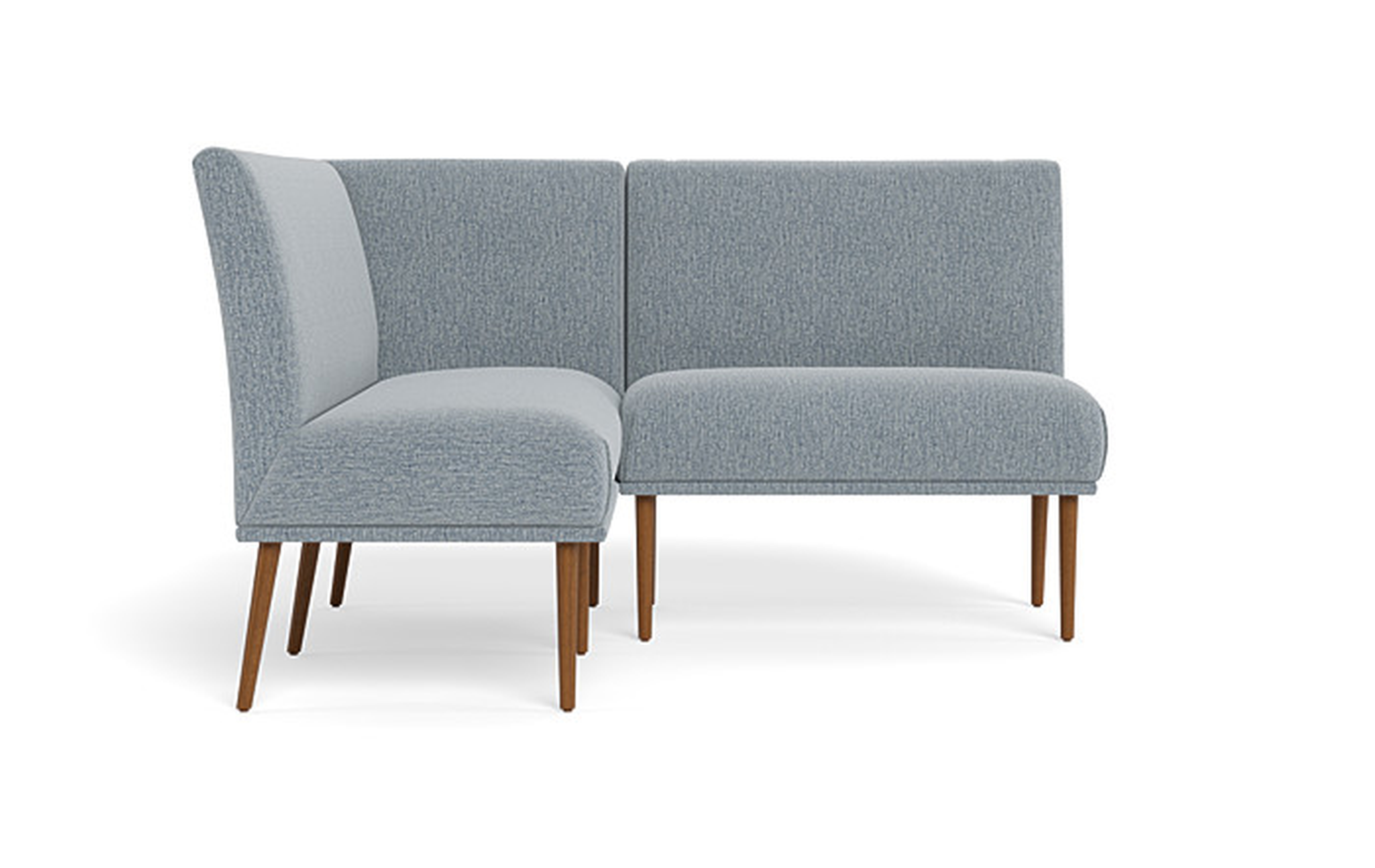 Dorian Upholstered Petite Left Banquette with Tufting Option - Interior Define
