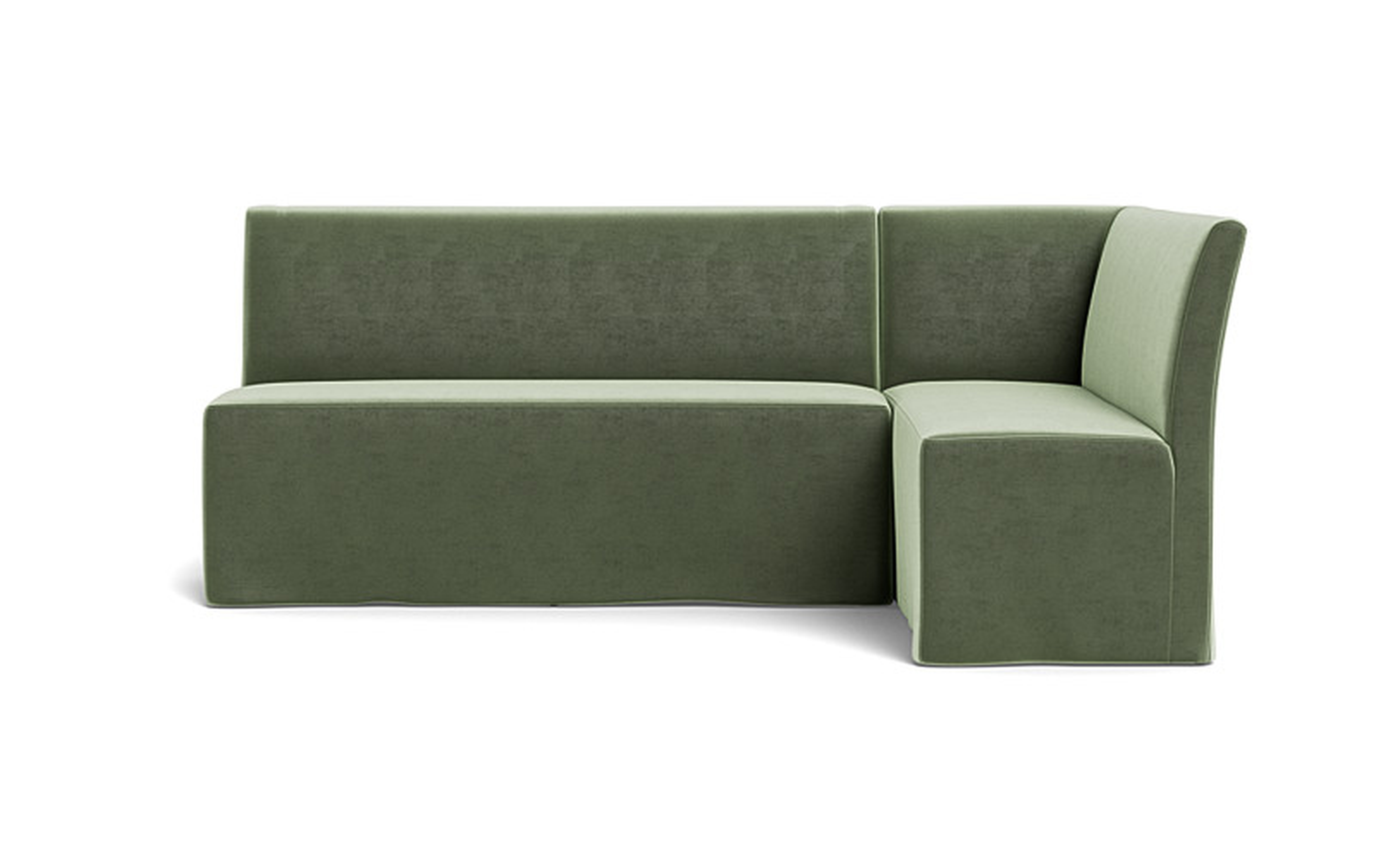 Dorian Slipcovered Right Banquette - Interior Define