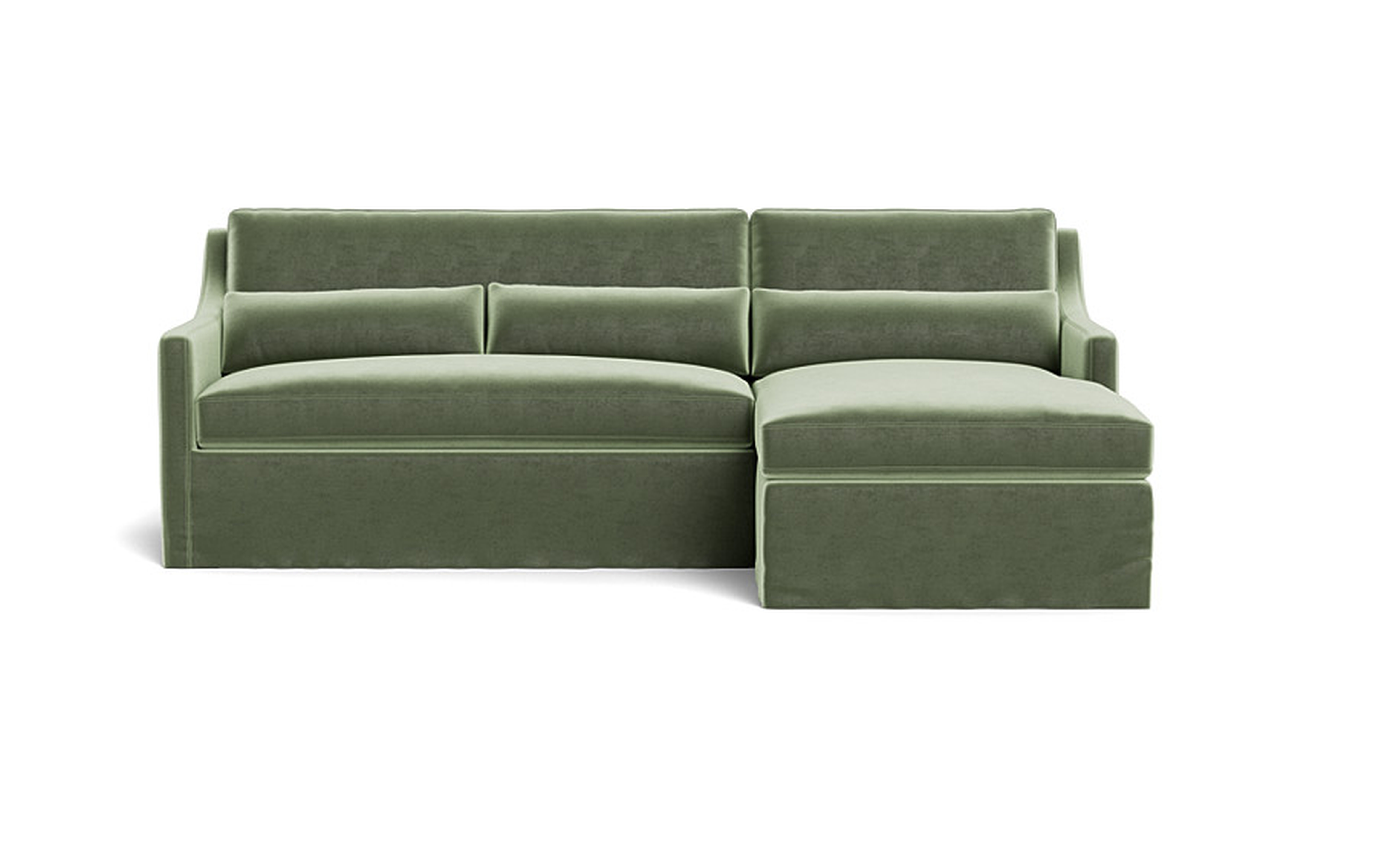 Ella Slipcovered 3-Seat  Chaise Sectional - Interior Define