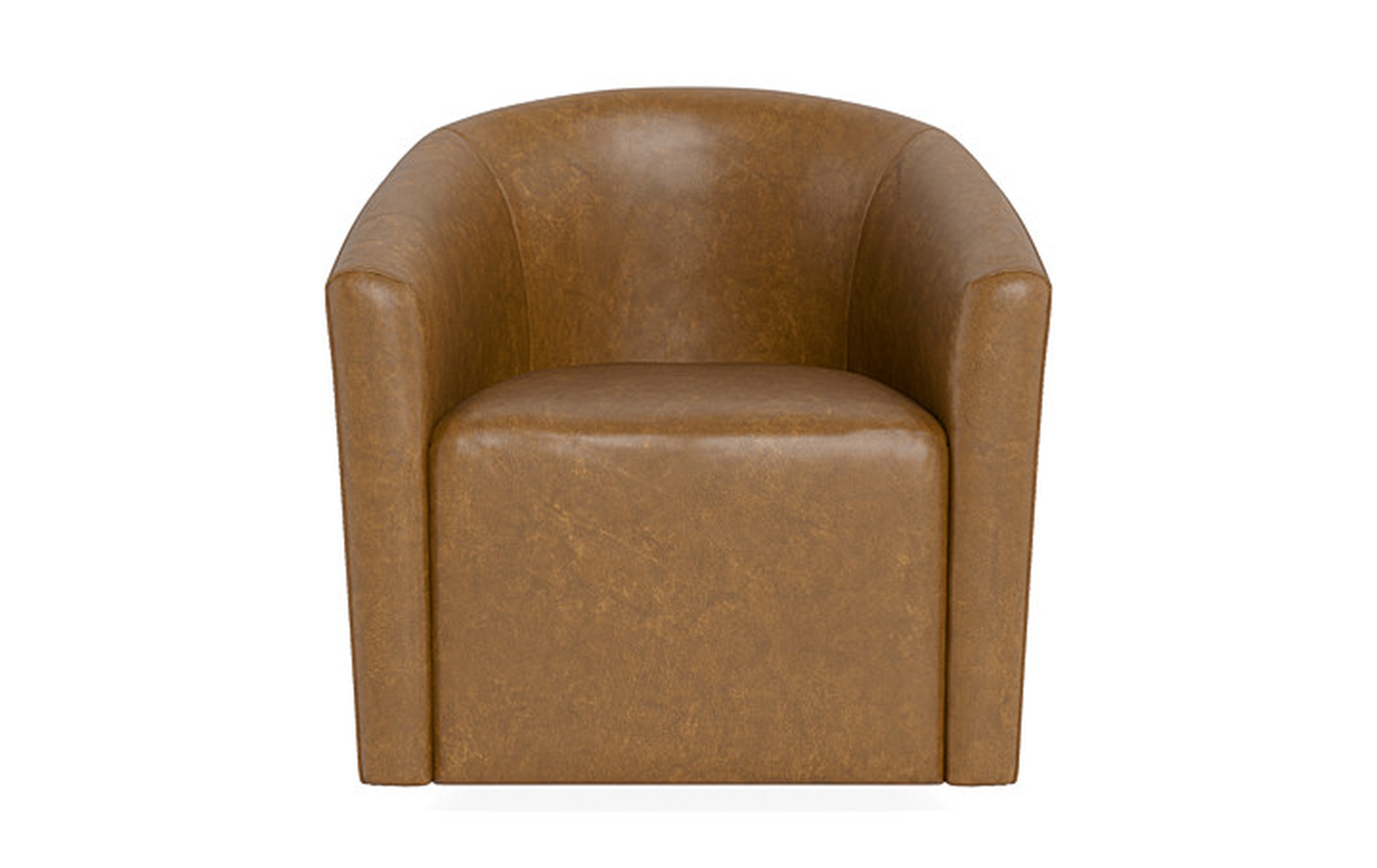 Tegan Leather Swivel Chair - Interior Define