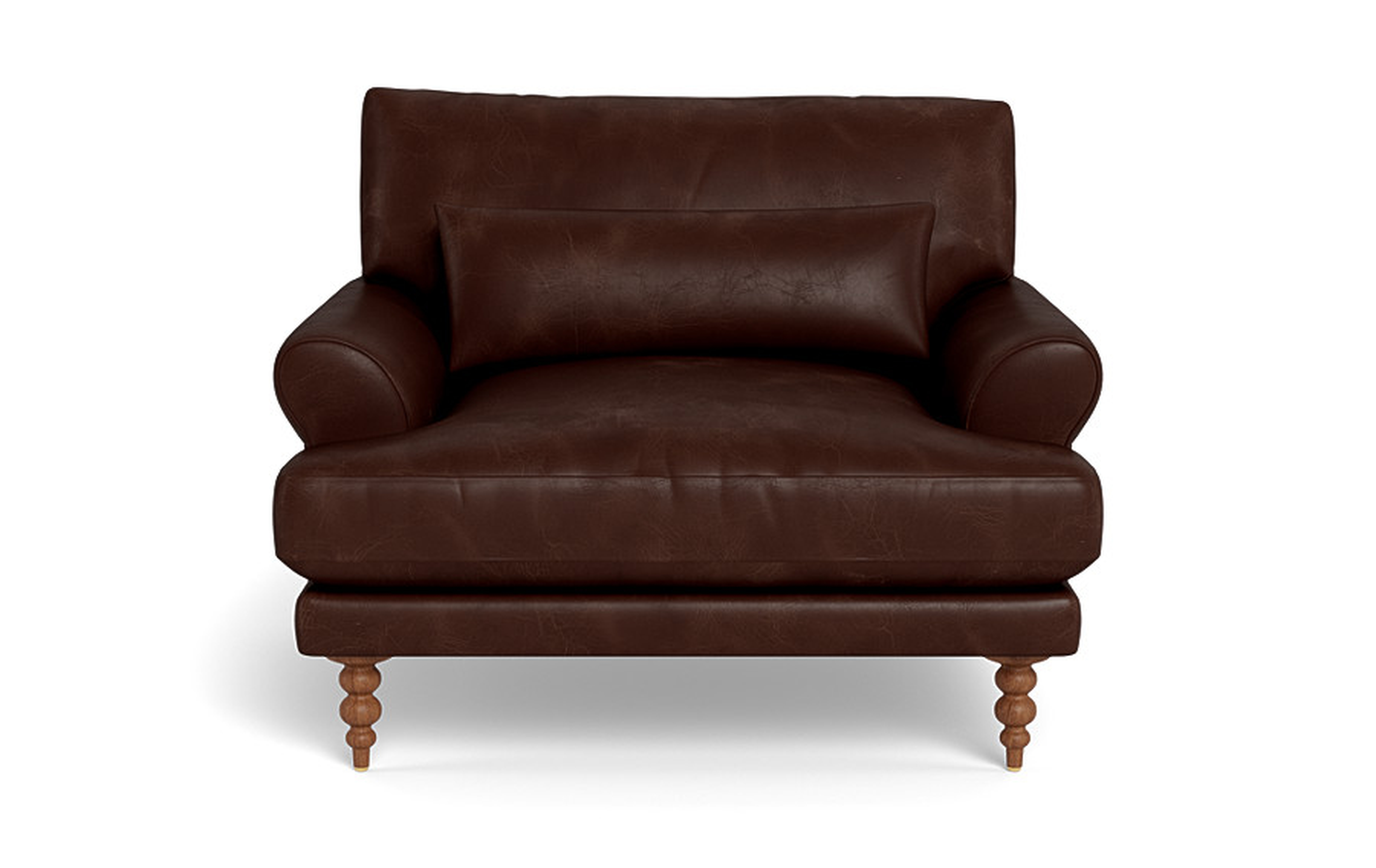 Maxwell Leather Accent Chair by Apartment Therapy - Interior Define