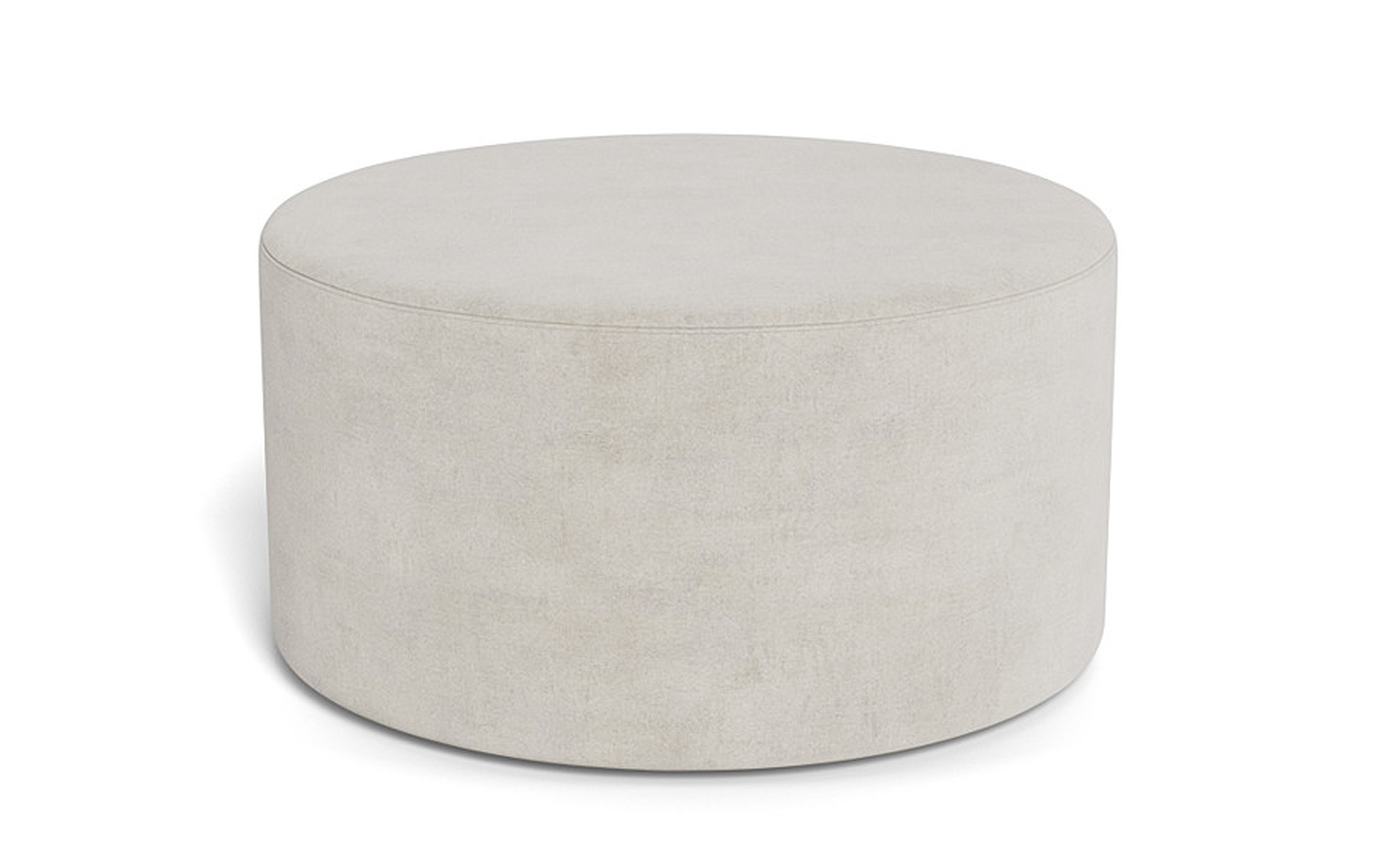 Colten Round Coffee Table Ottoman - Interior Define