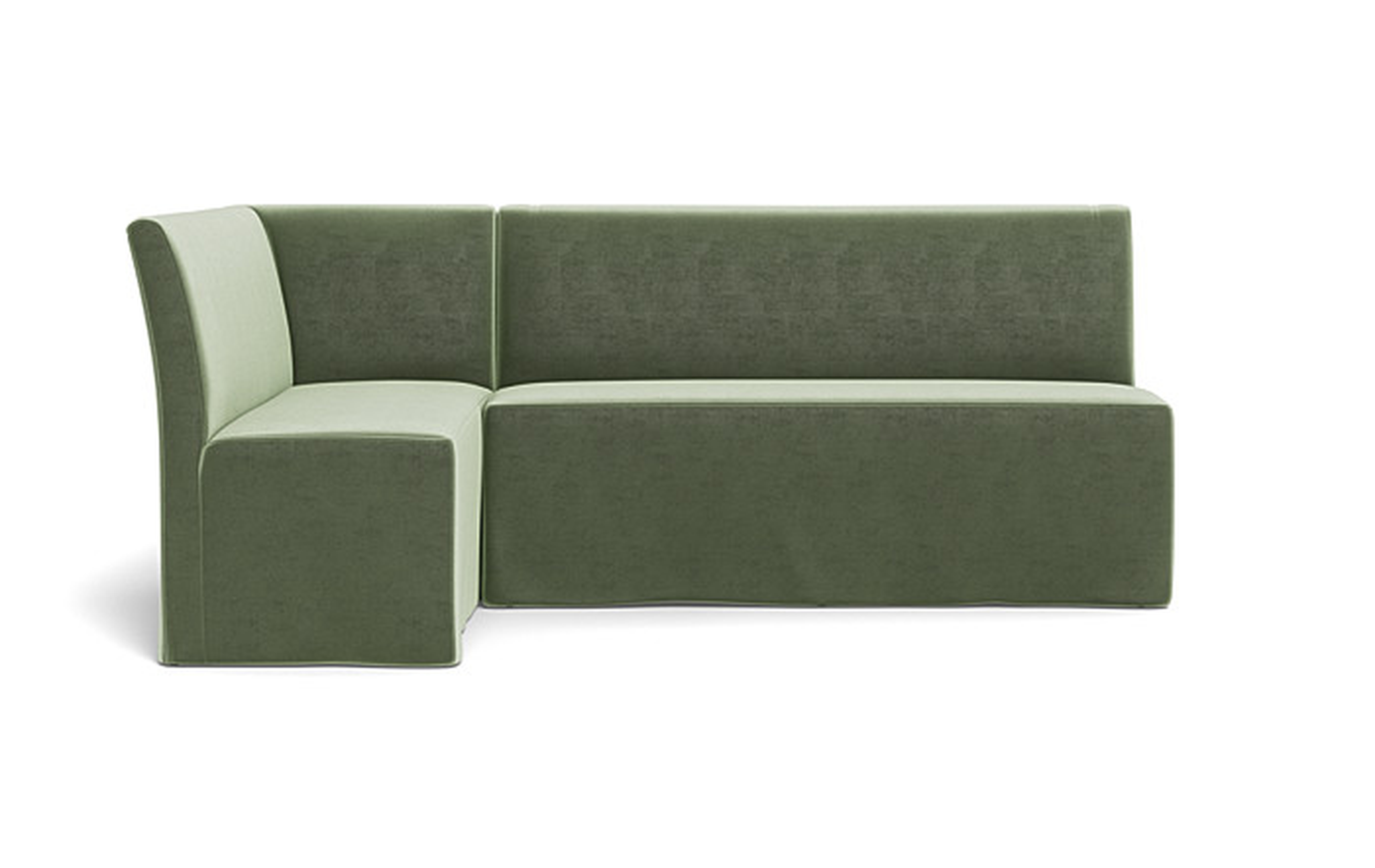 Dorian Slipcovered Left Banquette - Interior Define
