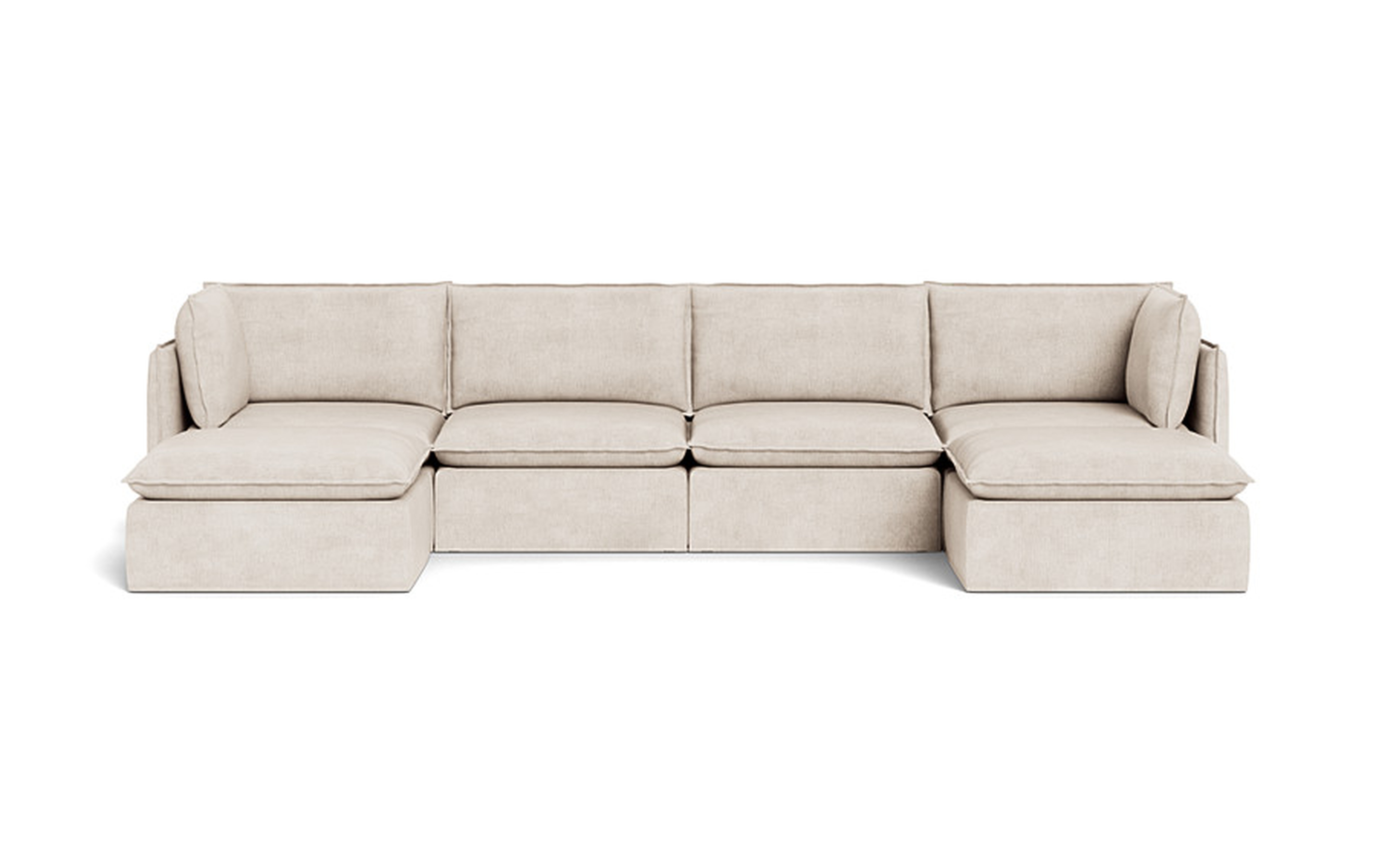 Josie Slipcovered Modular U-Shaped Sectional - Interior Define