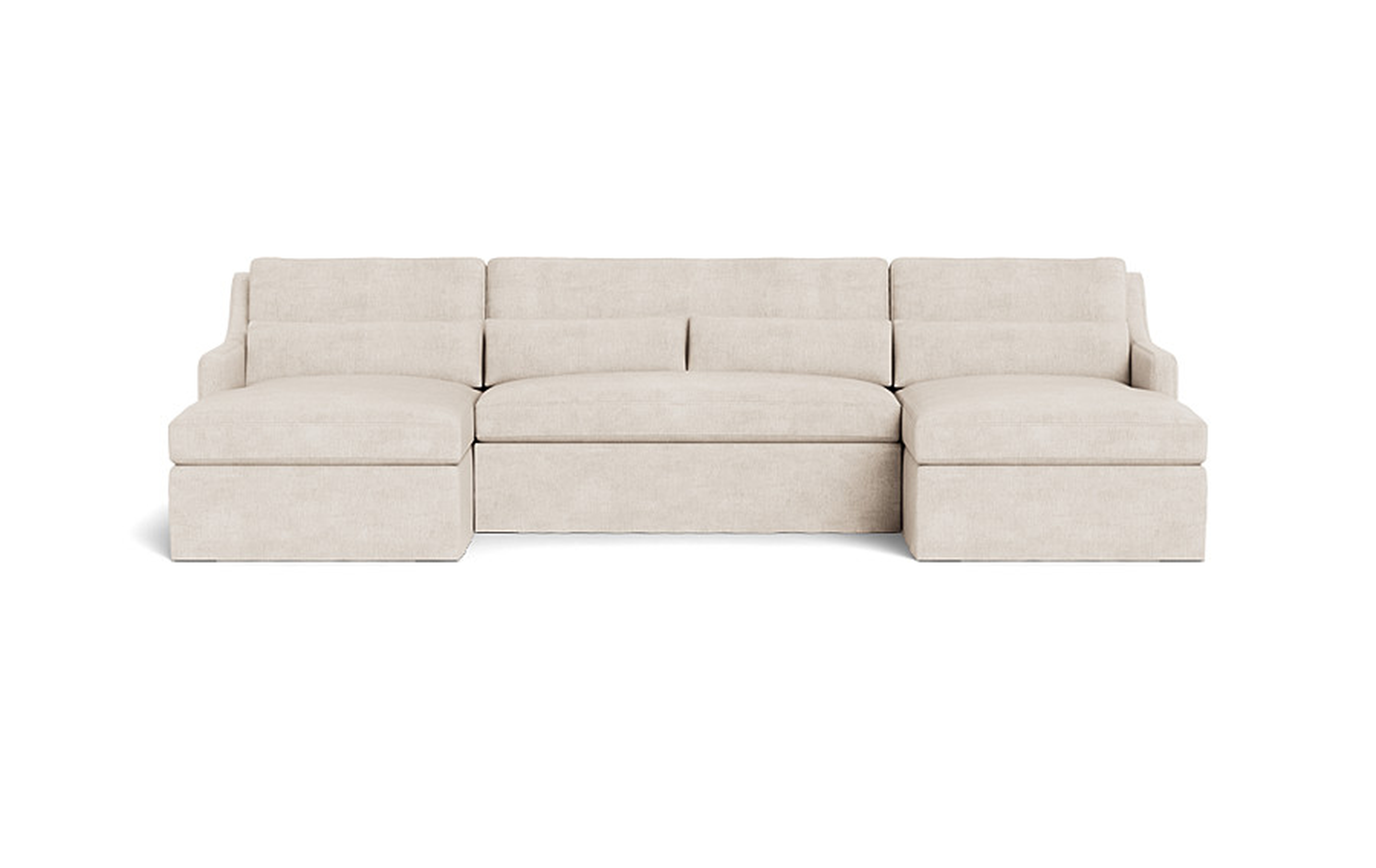 Ella Slipcovered 3-Piece 4-Seat U-Sectional - Interior Define