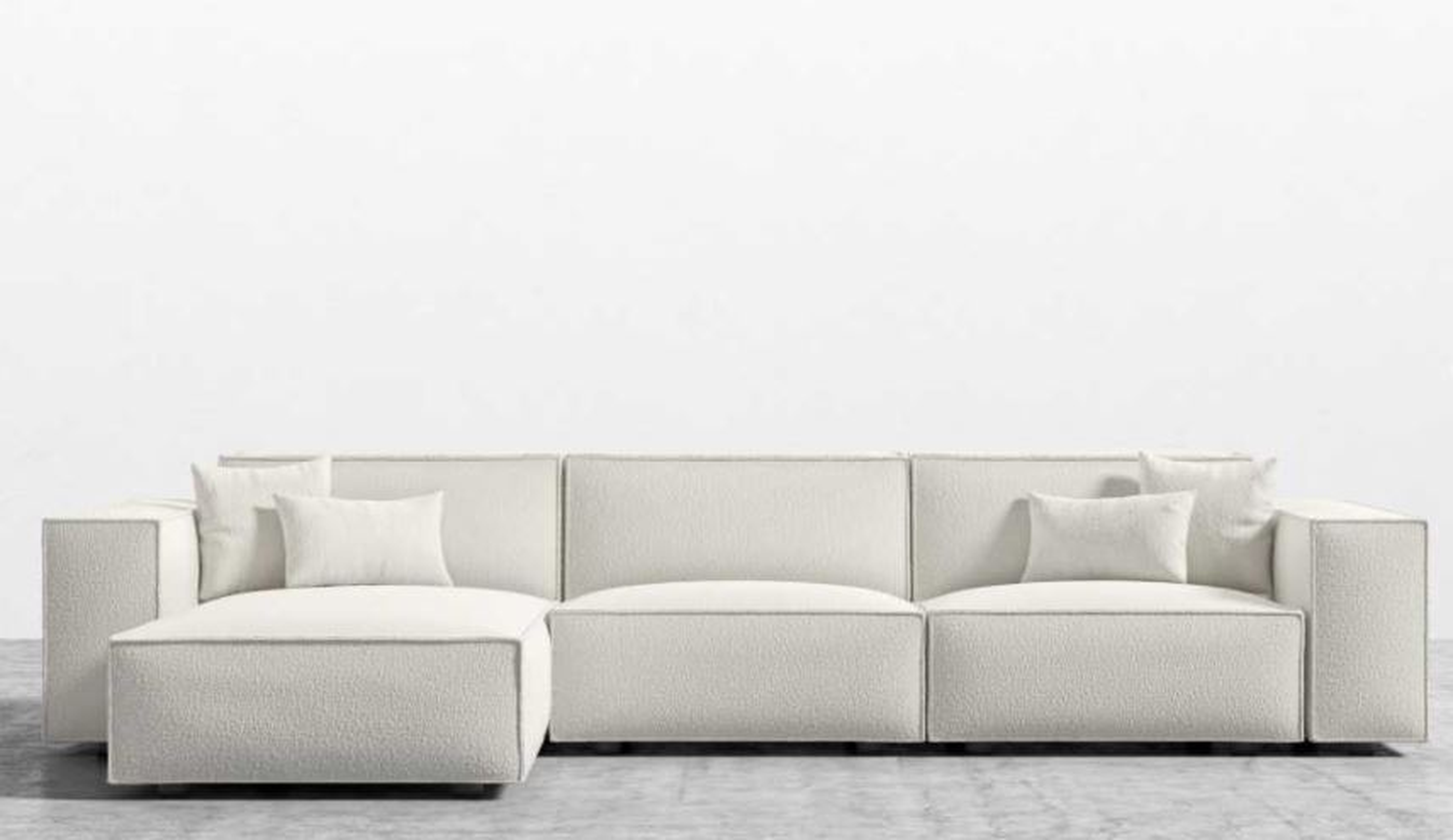 Porter Sectional - Pearl Left Hand Facing - Rove Concepts
