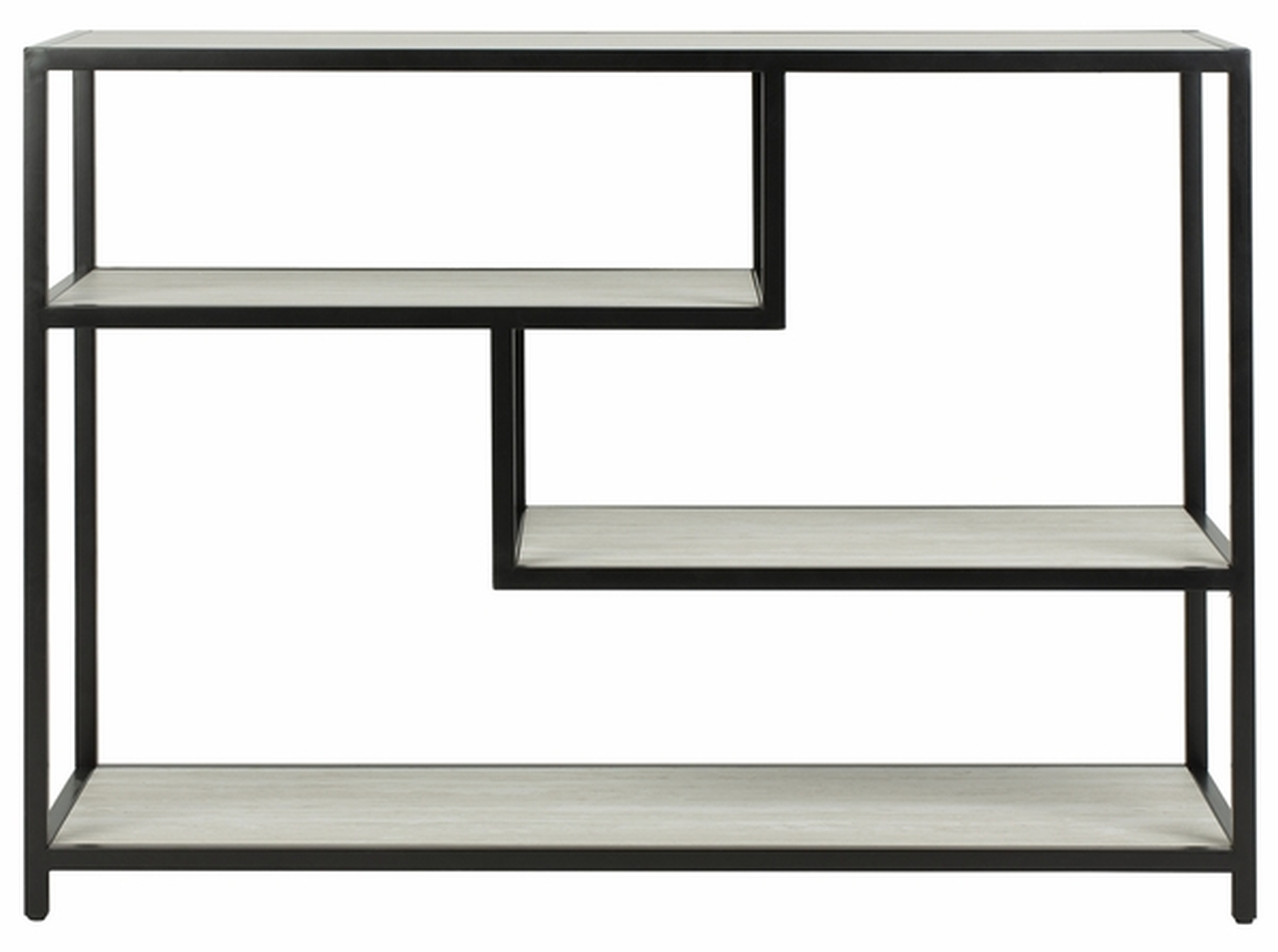 Reese Geometric Console Table - Beige/Black - Arlo Home - Arlo Home