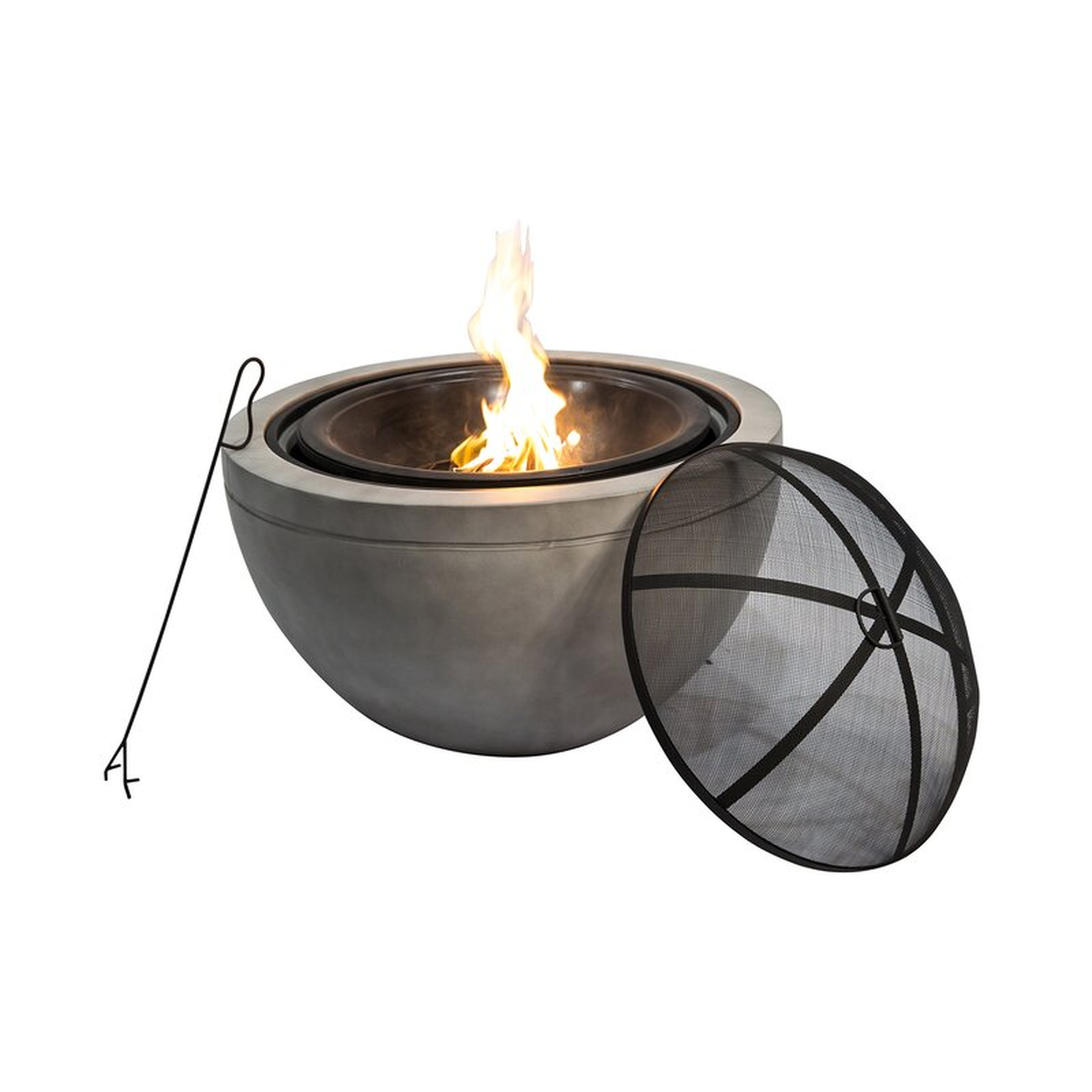 Colis 22.83'' H x 29.92'' W Concrete Wood Burning Outdoor Fire Pit - Wayfair