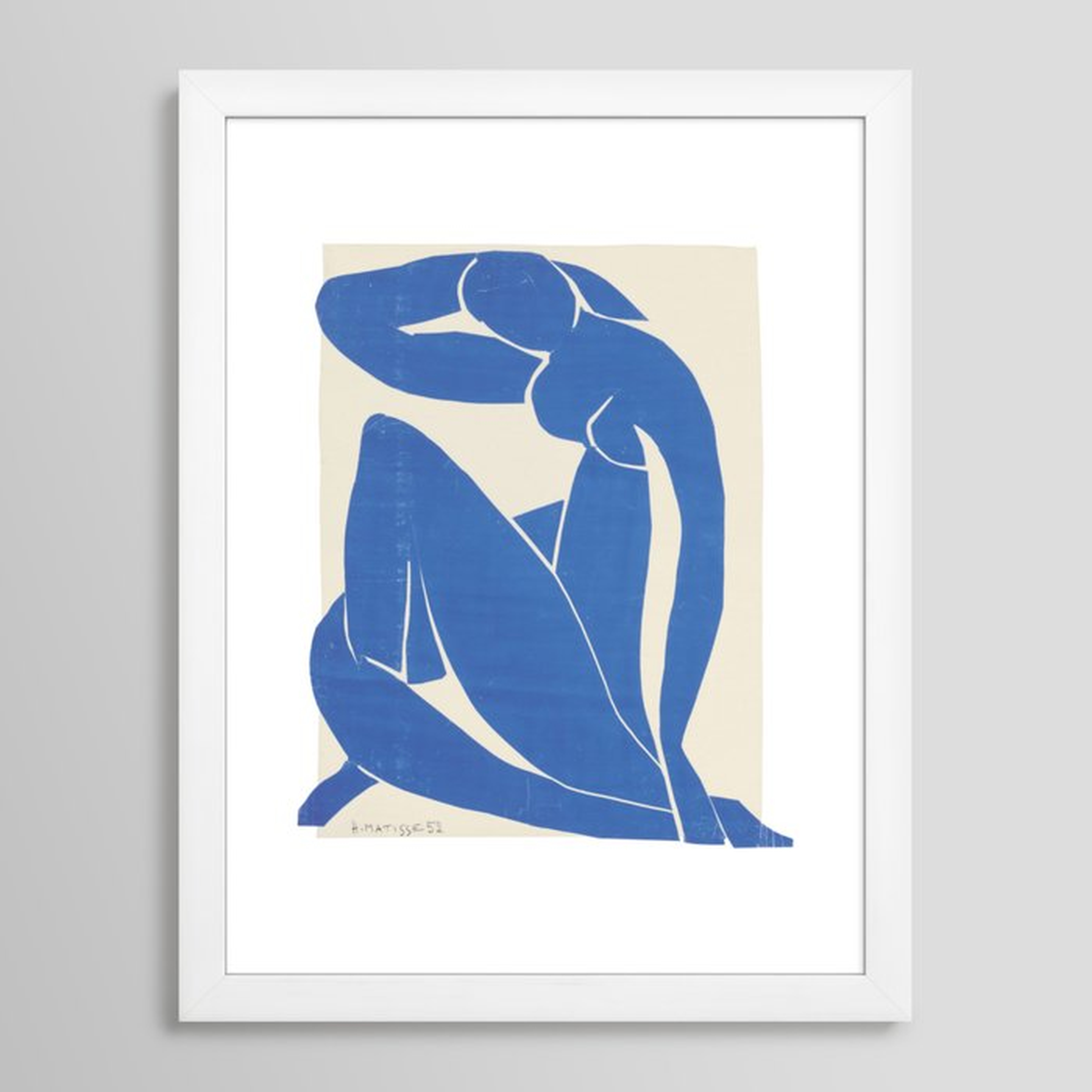 Blue Nude by Henri Matisse Framed Art Print - Society6