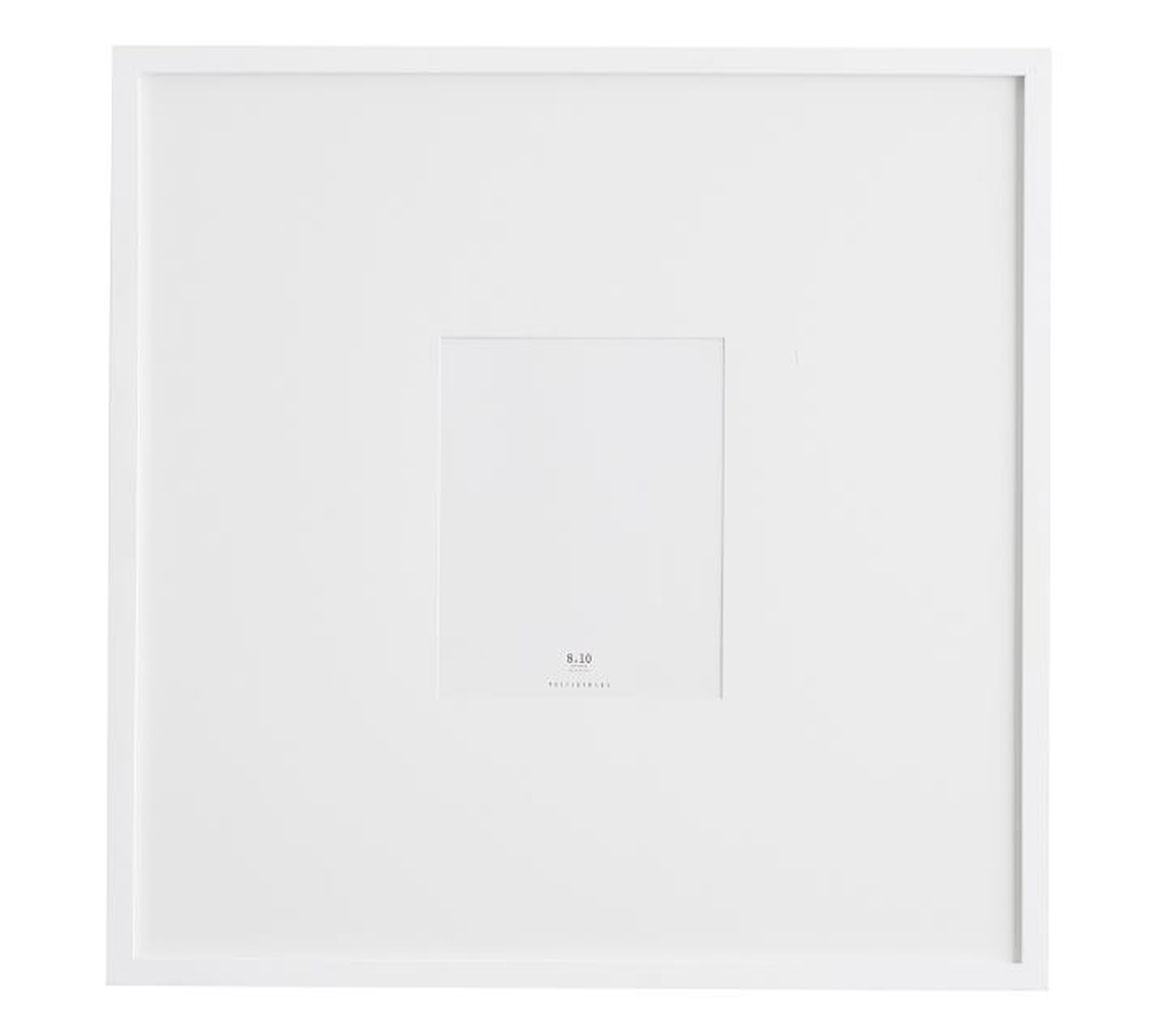 Wood Gallery Oversized Frame, 8 x 10 (25"x25" without mat), white - Pottery Barn
