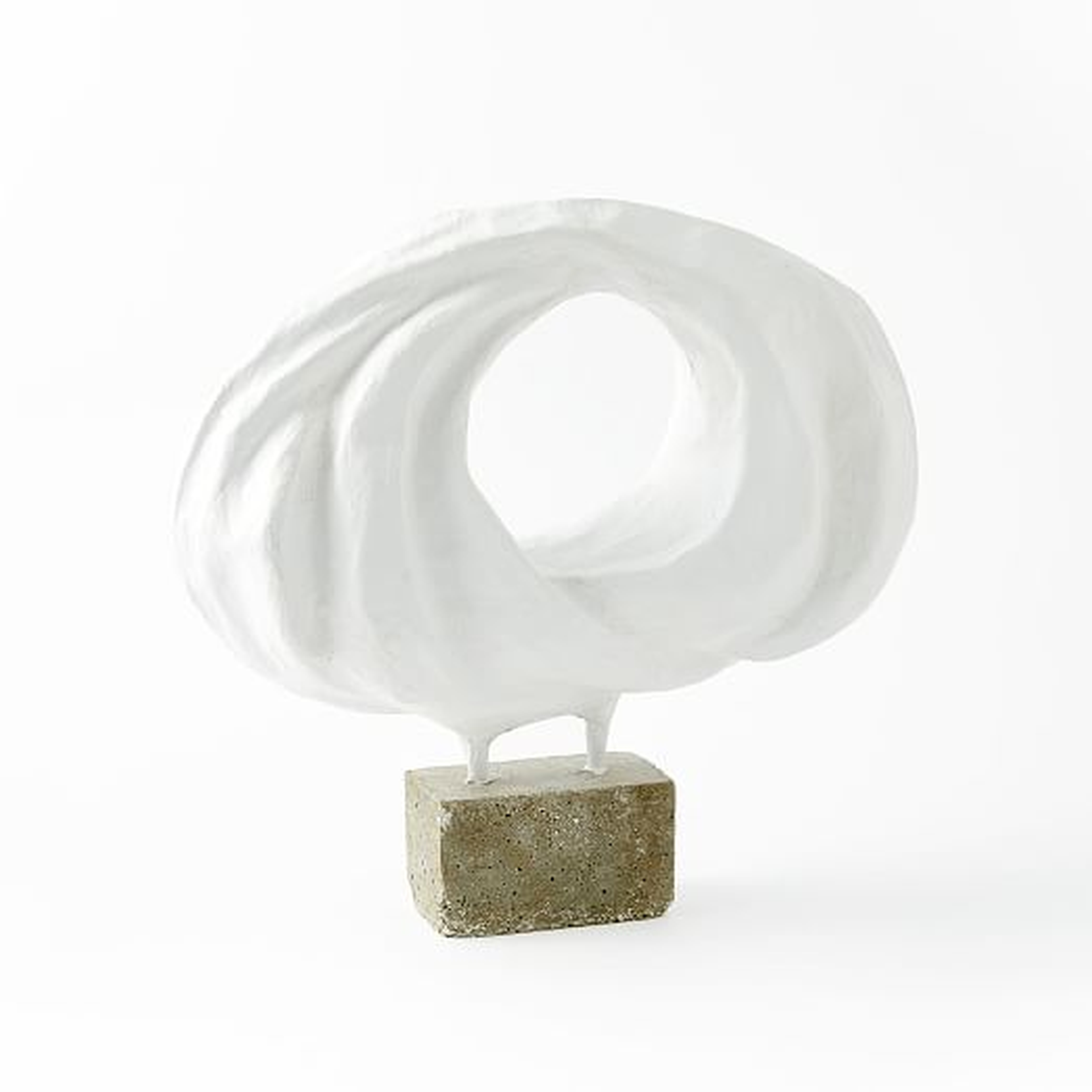 Papier-Mache Sculptures on Stand, Short Oval - in store pick up only - West Elm