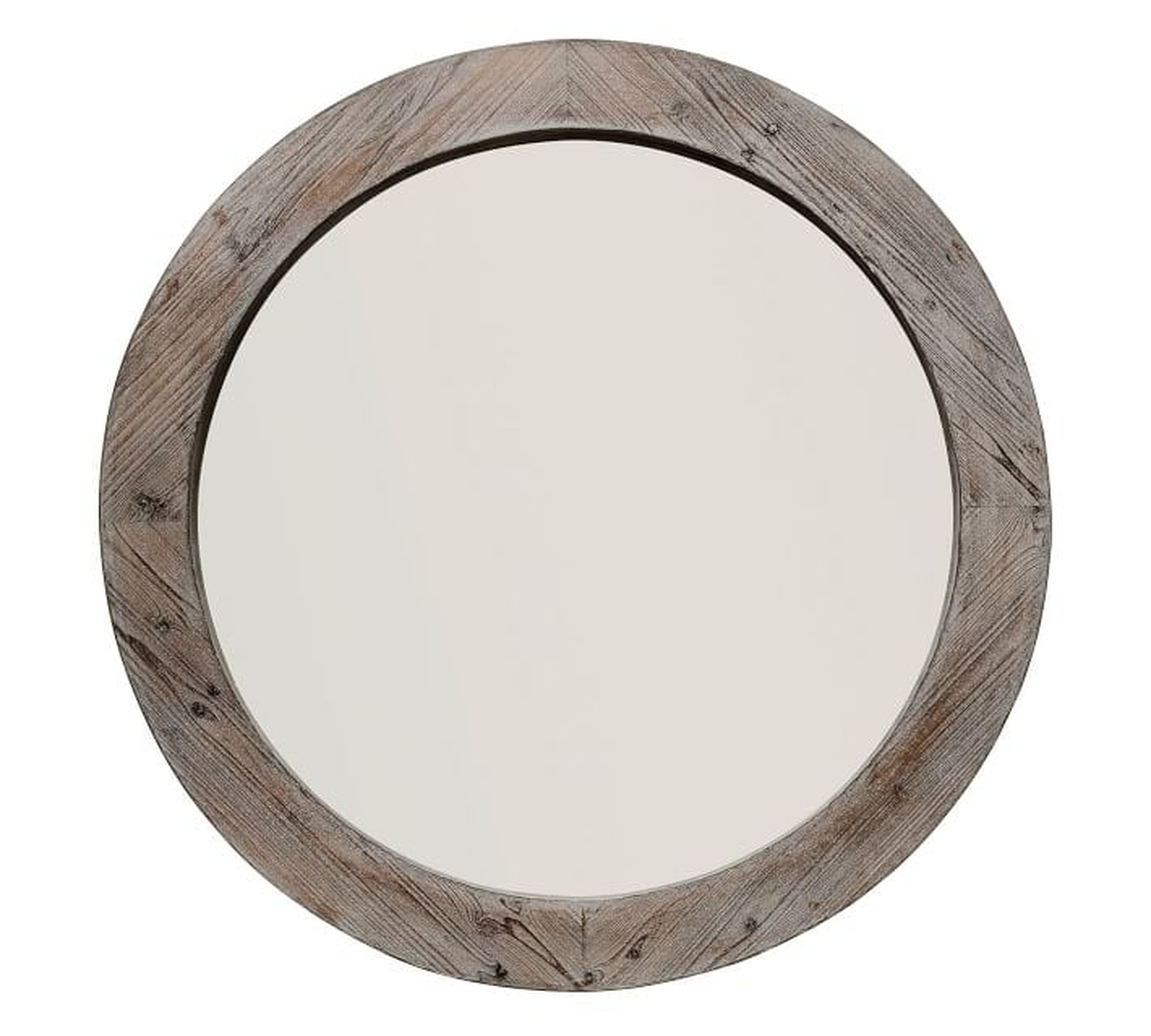 Wood Mirror, Natural - 36" Round - Pottery Barn