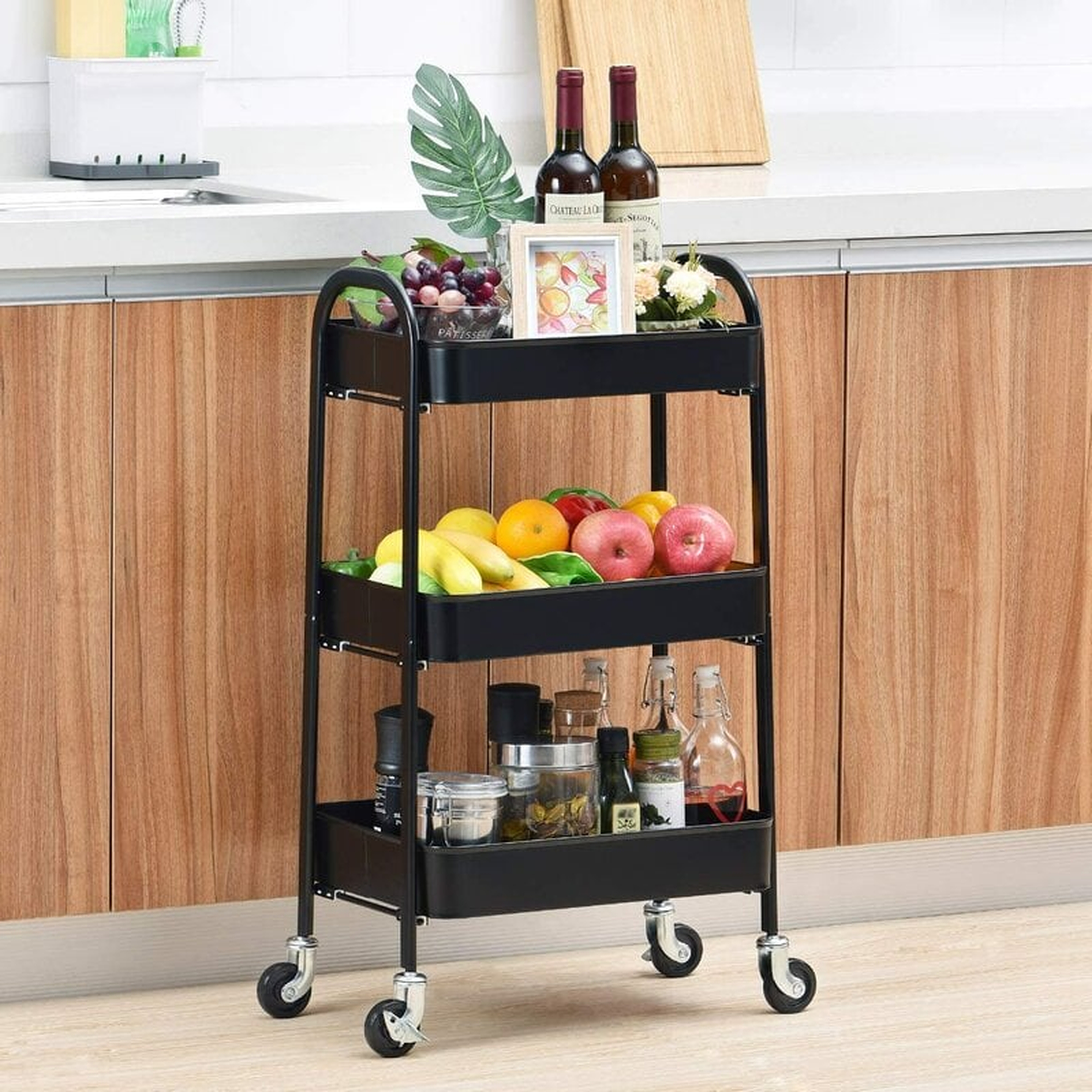 3 Tier Rolling Cart - Wayfair