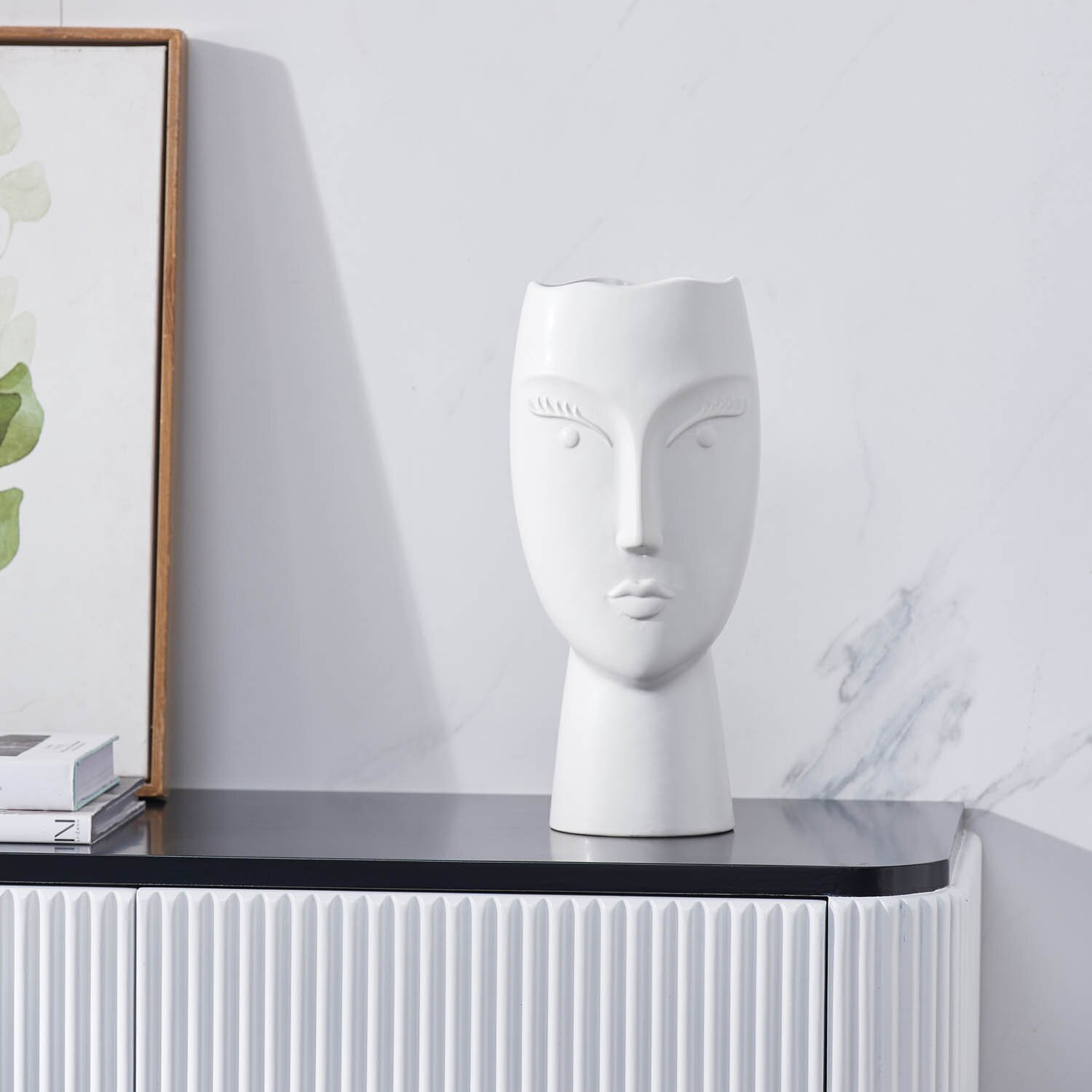 Matte White 13.5" Ceramic Table Vase - Wayfair