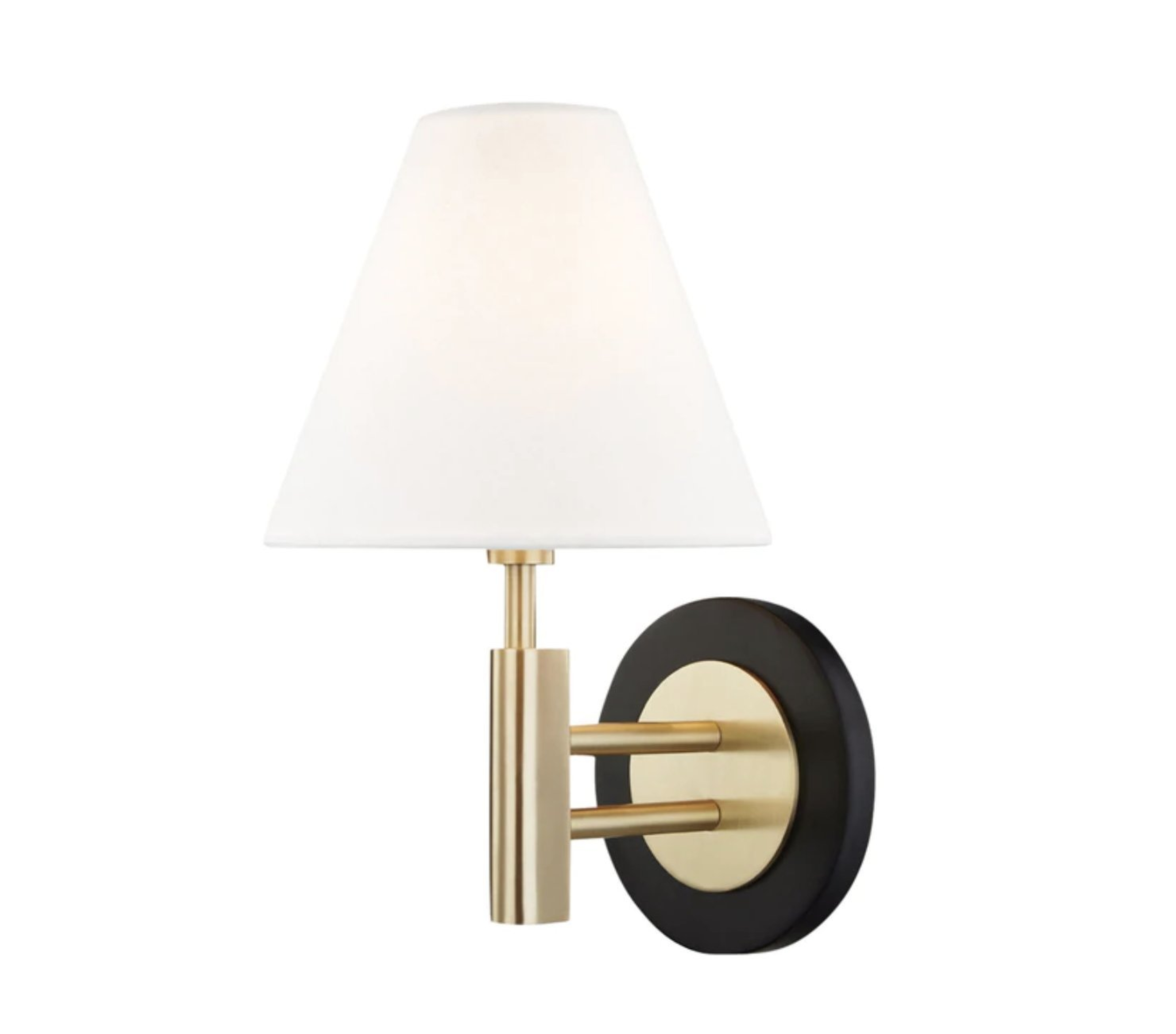 Robbie Sconce Aged Brass & Black - McGee & Co.
