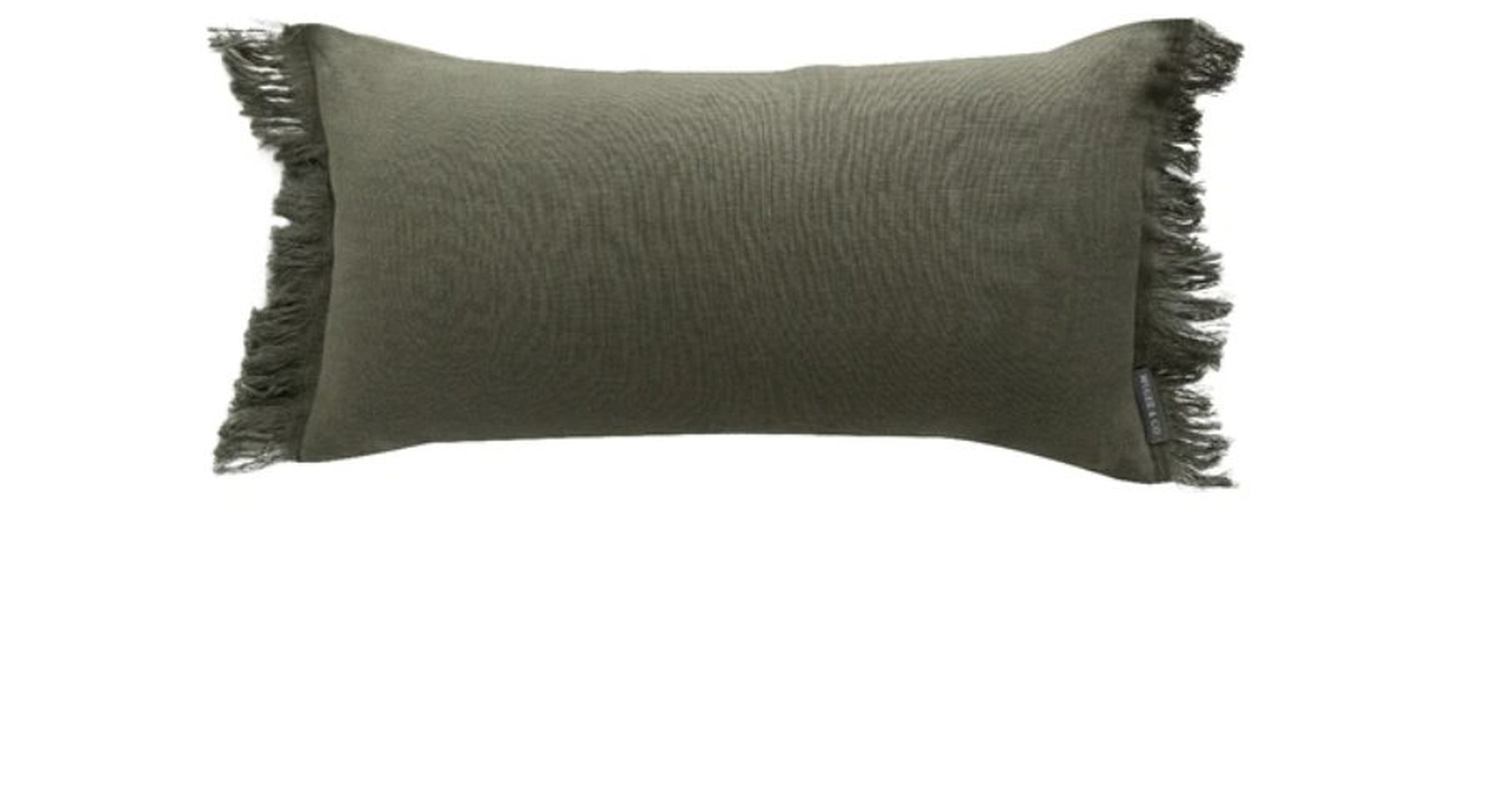 Hazelton Pine Fringed Pillow Cover, 24" x 12" - McGee & Co.