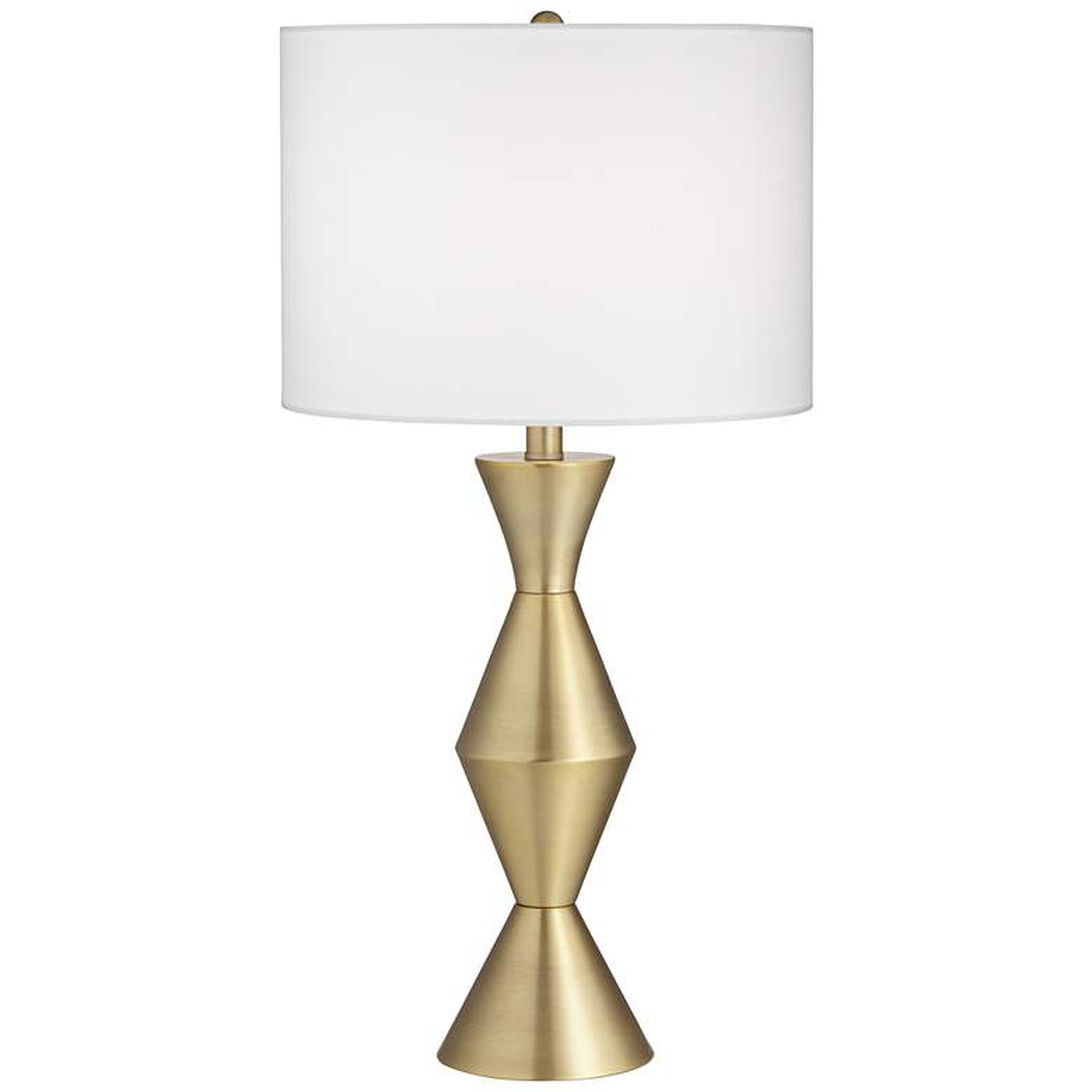 360 Lighting Elka 28" Brass Finish Metal Modern Table Lamp - Lamps Plus