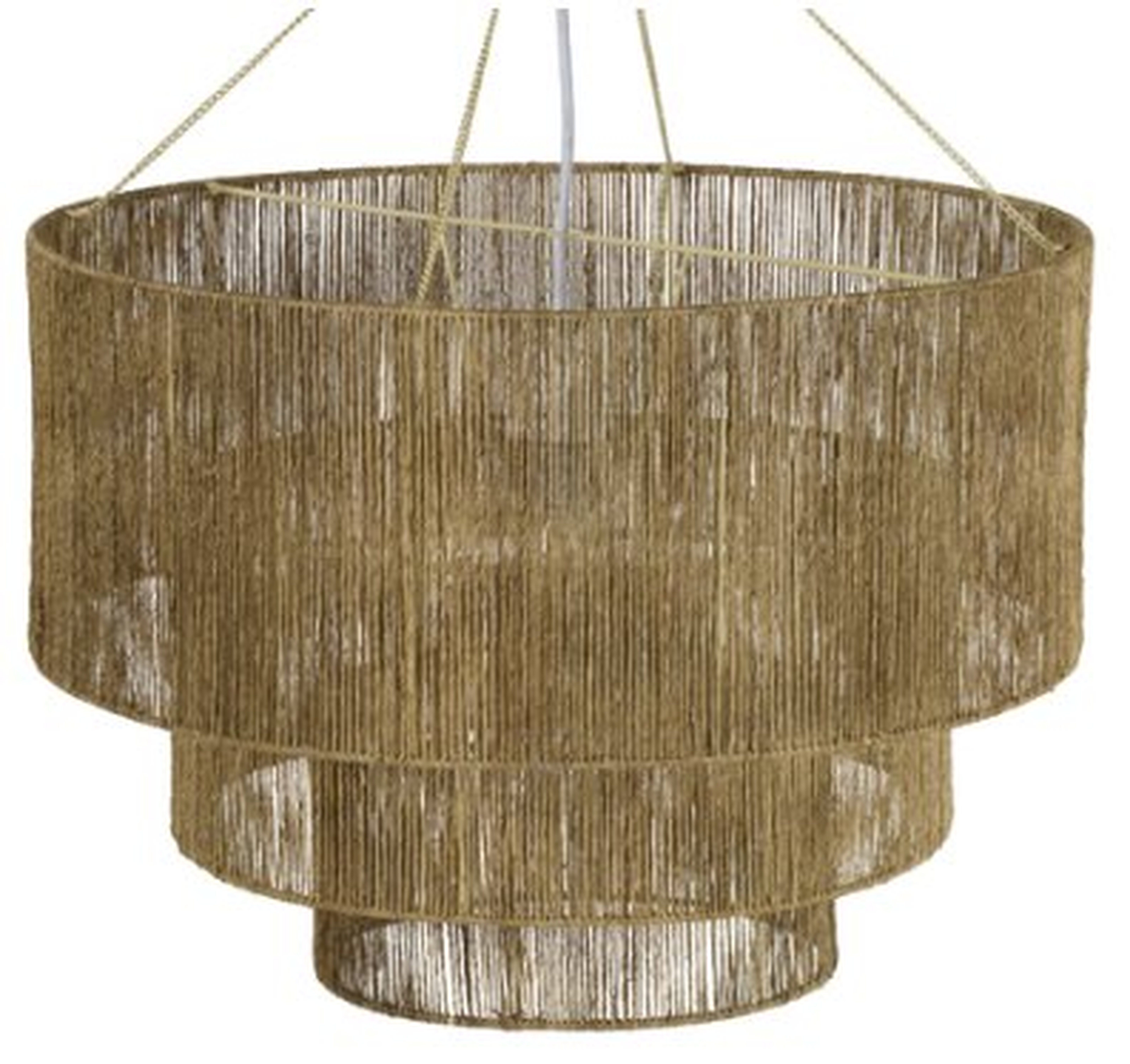 CHAVETTE CHANDELIER, NATURAL - Lulu and Georgia