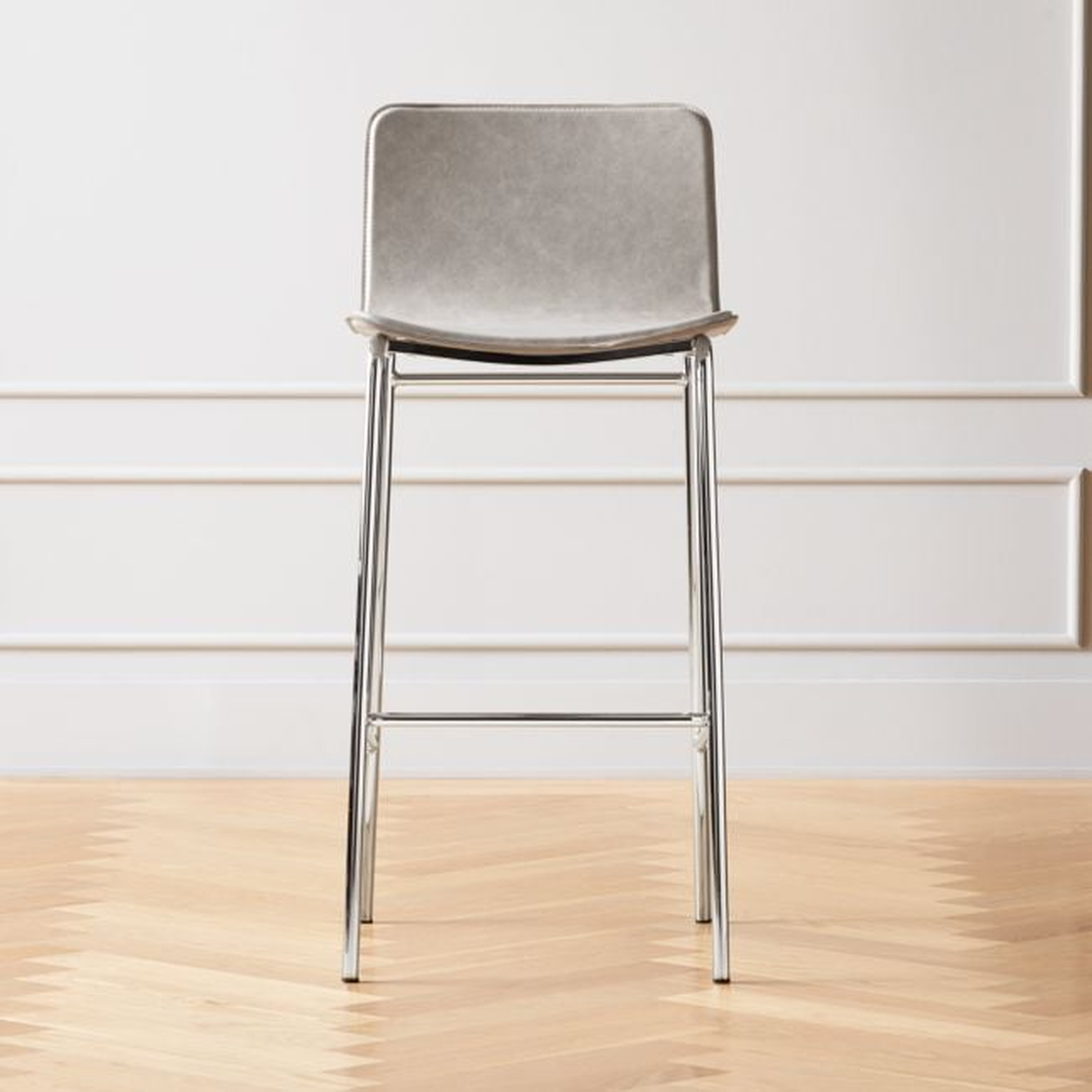 Strut Bar Stool 30" Grey - CB2