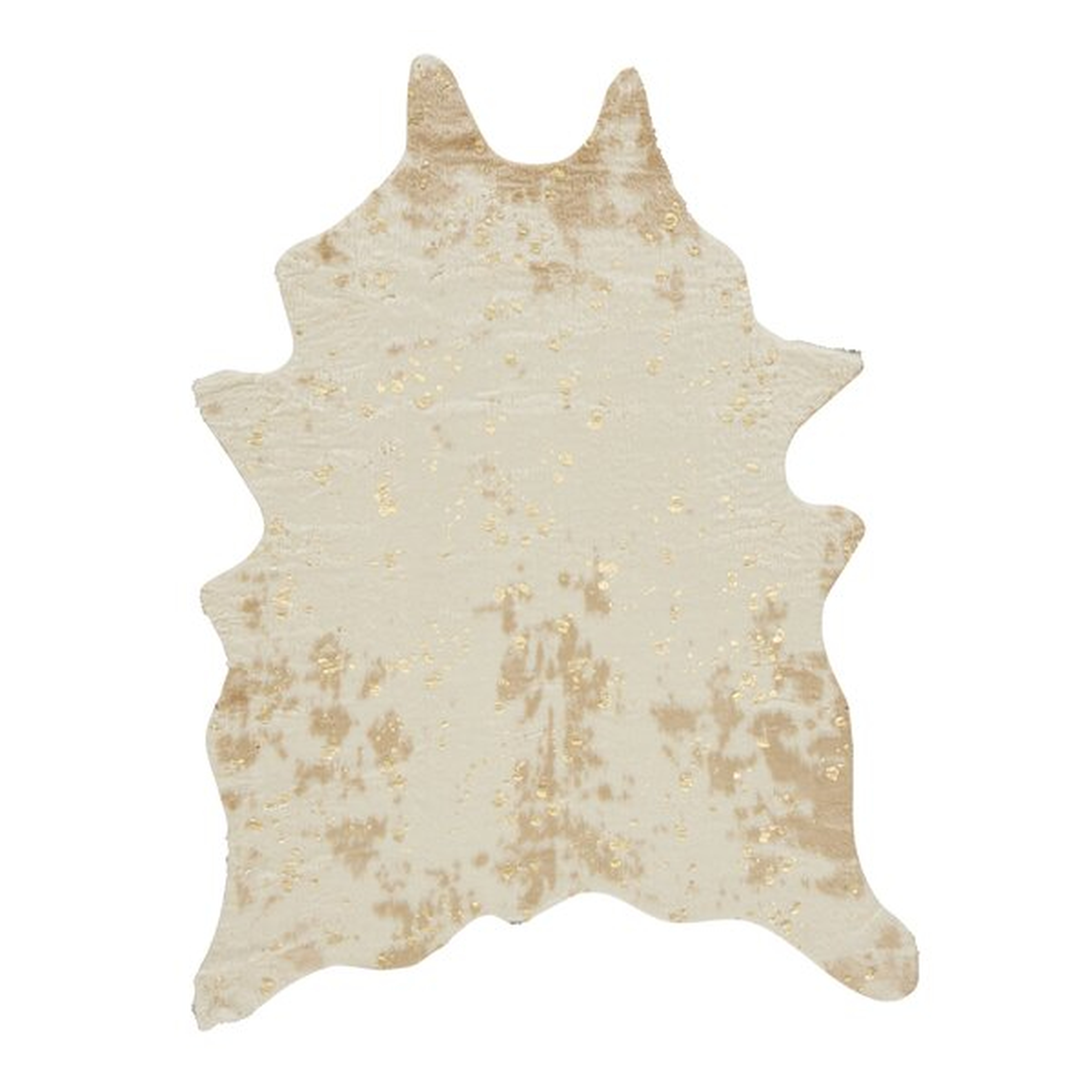 Pilla Ivory/Brown Novelty Faux Cowhide Ivory/Brown Area Rug See More by Union Rustic - Wayfair