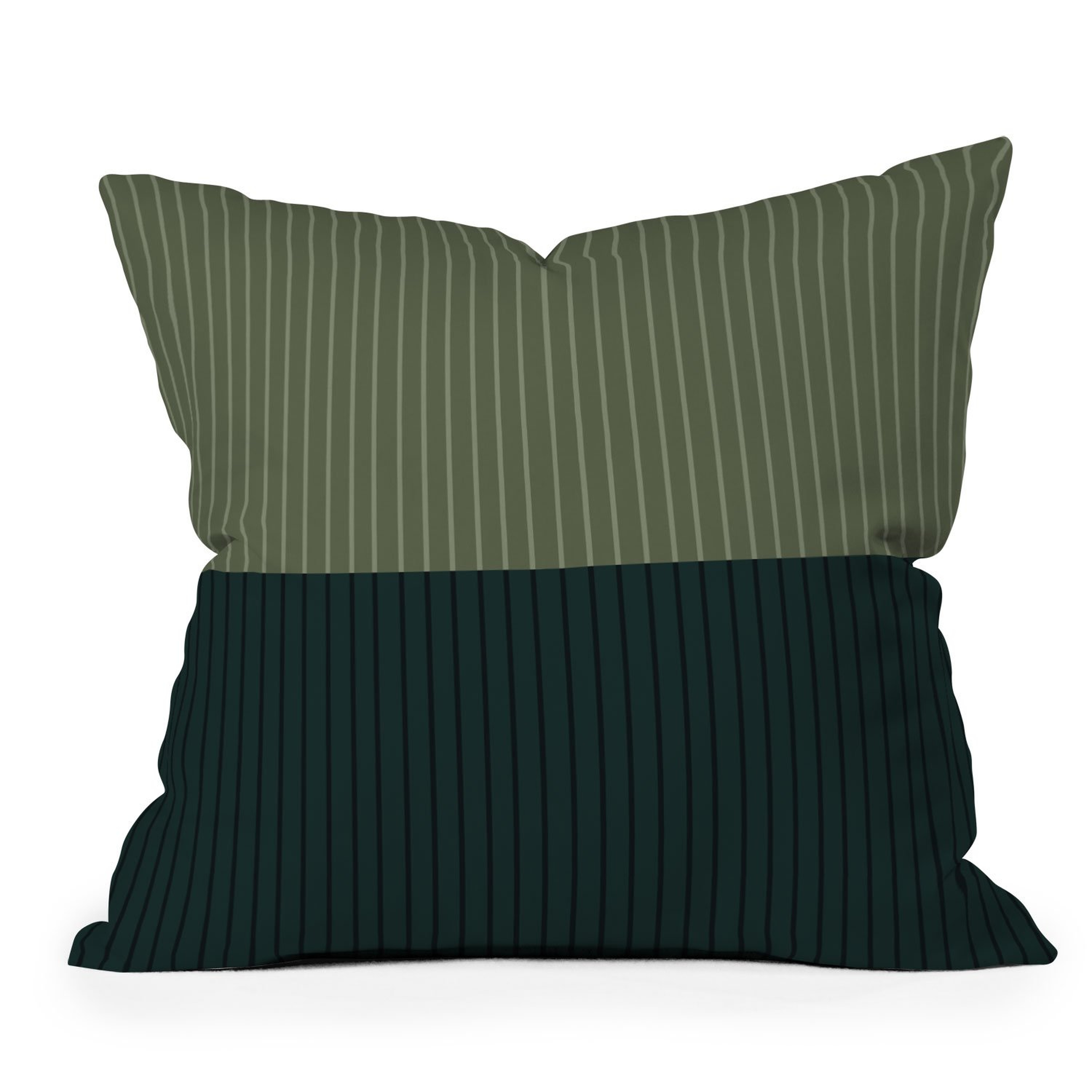 COLOR BLOCK LINES XXXIX THROW PILLOW - Deny Designs