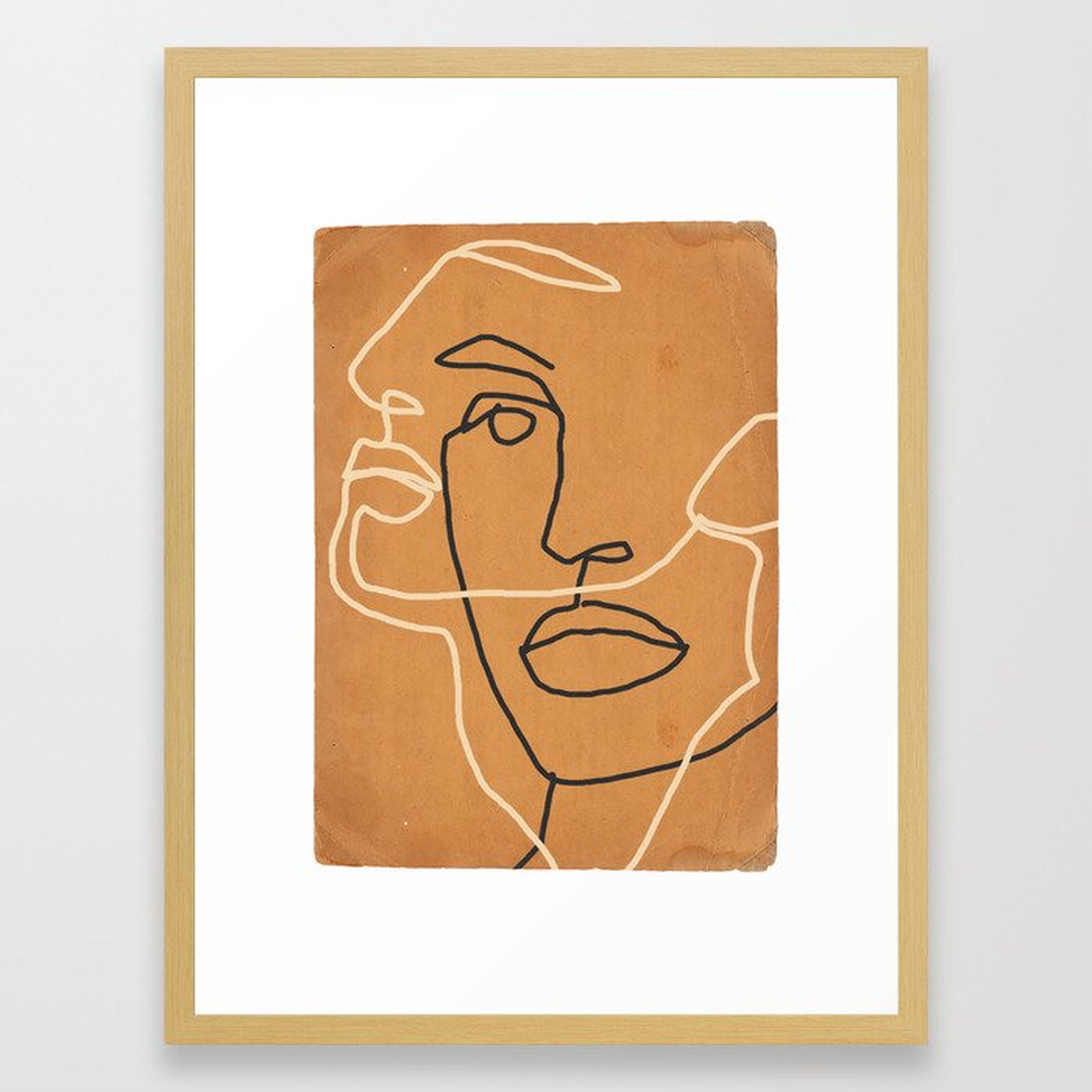 Abstract Face 6 Framed Art Print - Society6