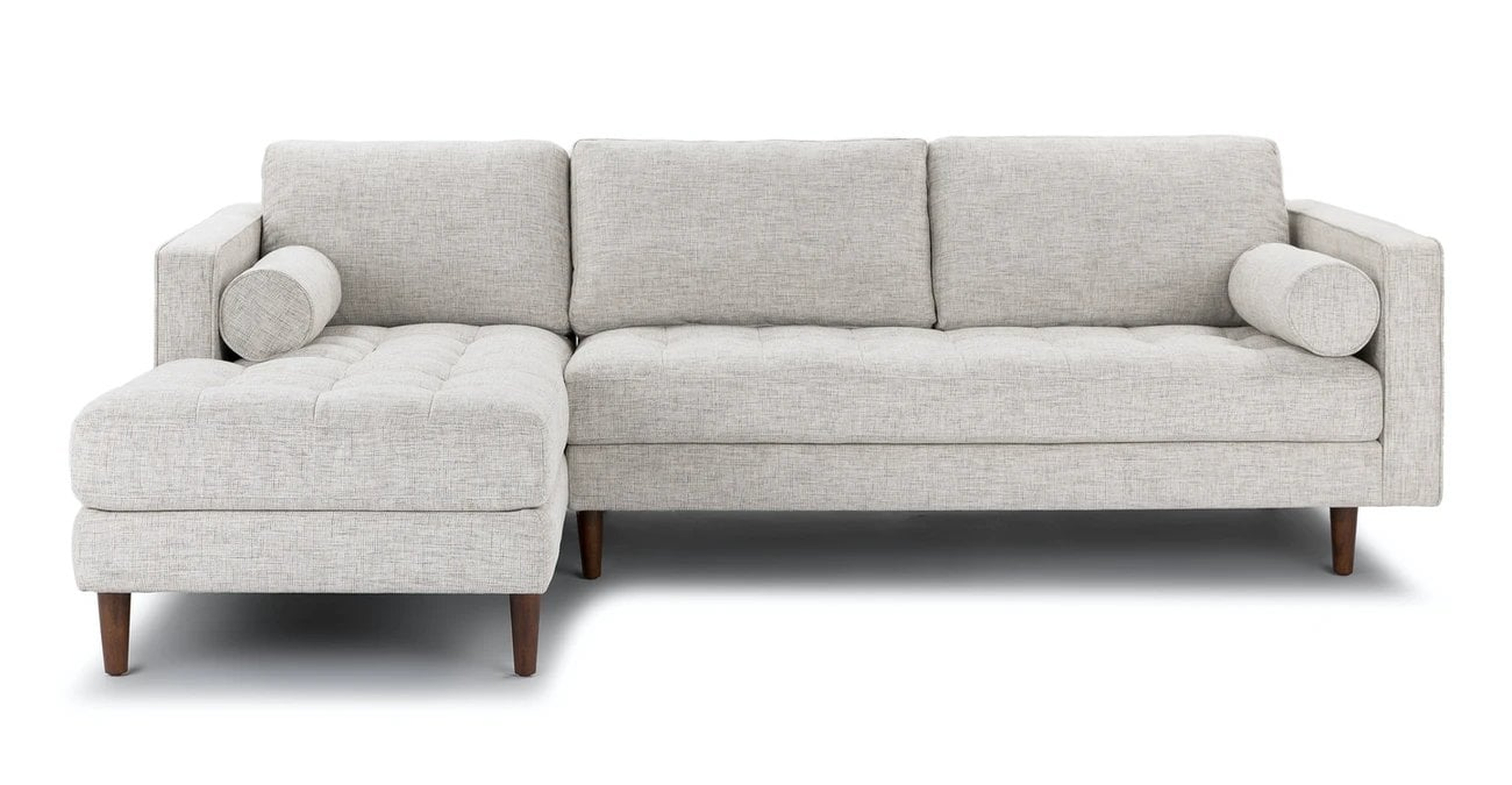 Sven Birch Ivory LEFTSectional Sofa - Article