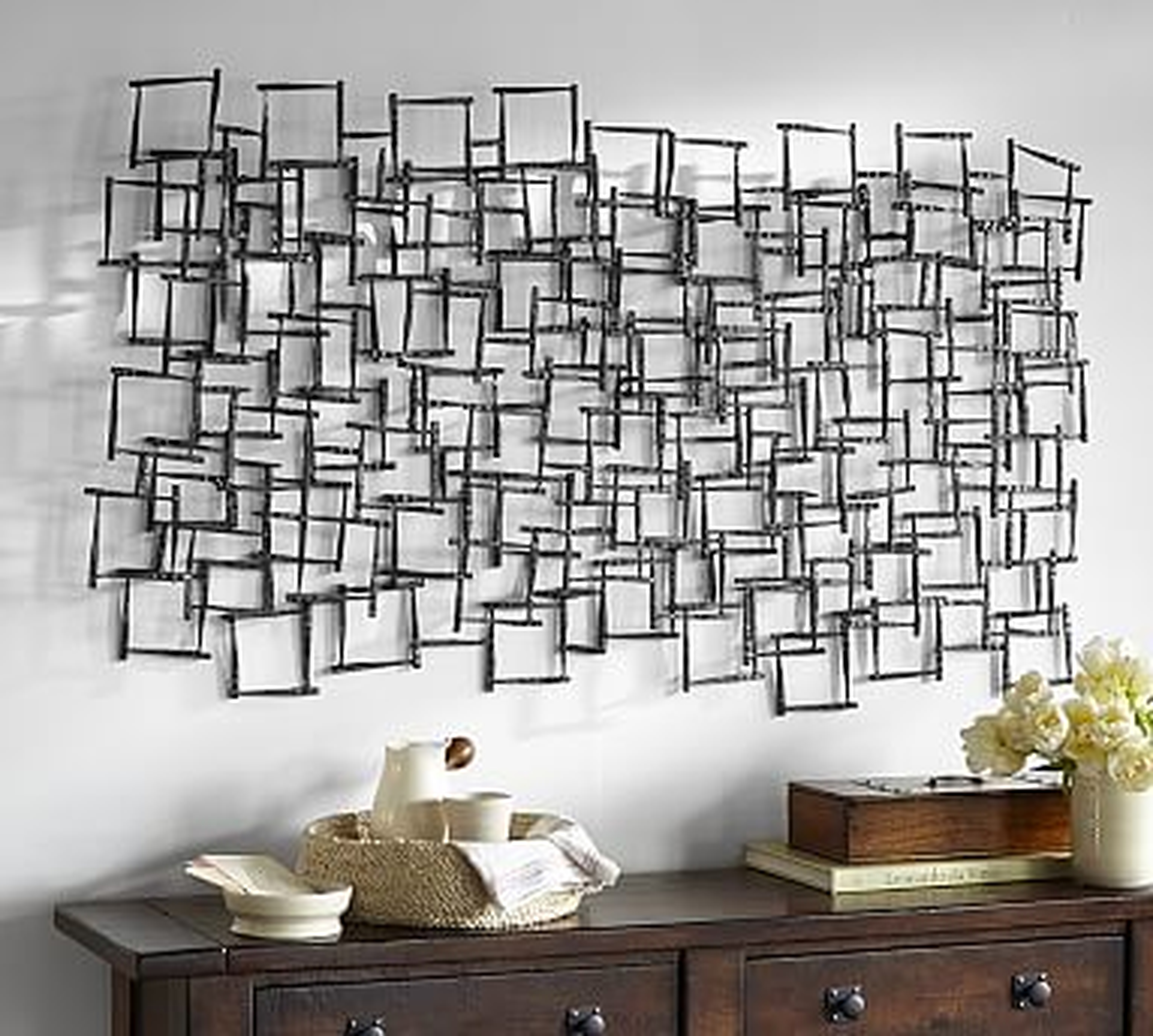 Forged Metal Sculpture, 26 x 50" - Pottery Barn
