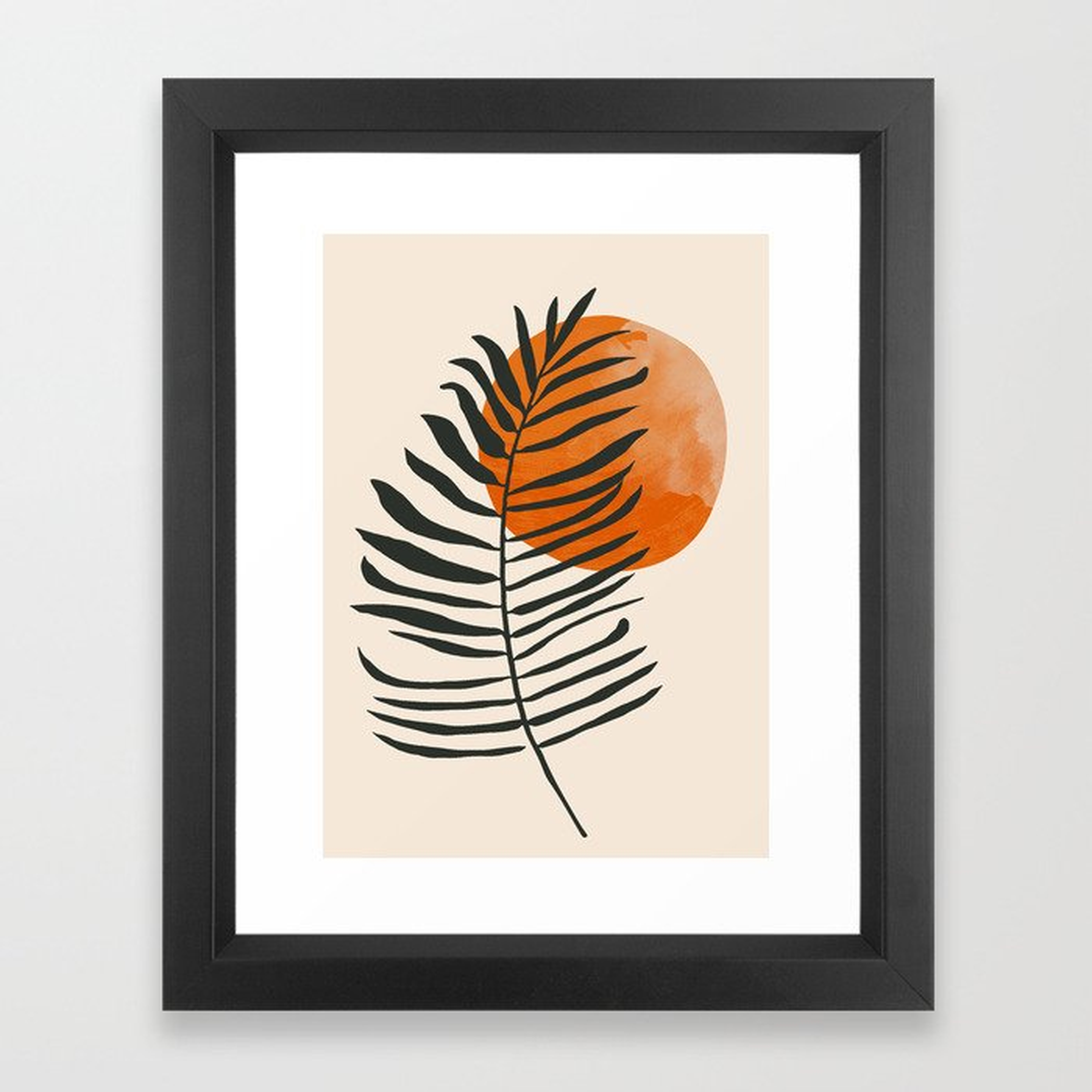 Minimal Art /Plant Framed Art Print by ThingDesign - Society6