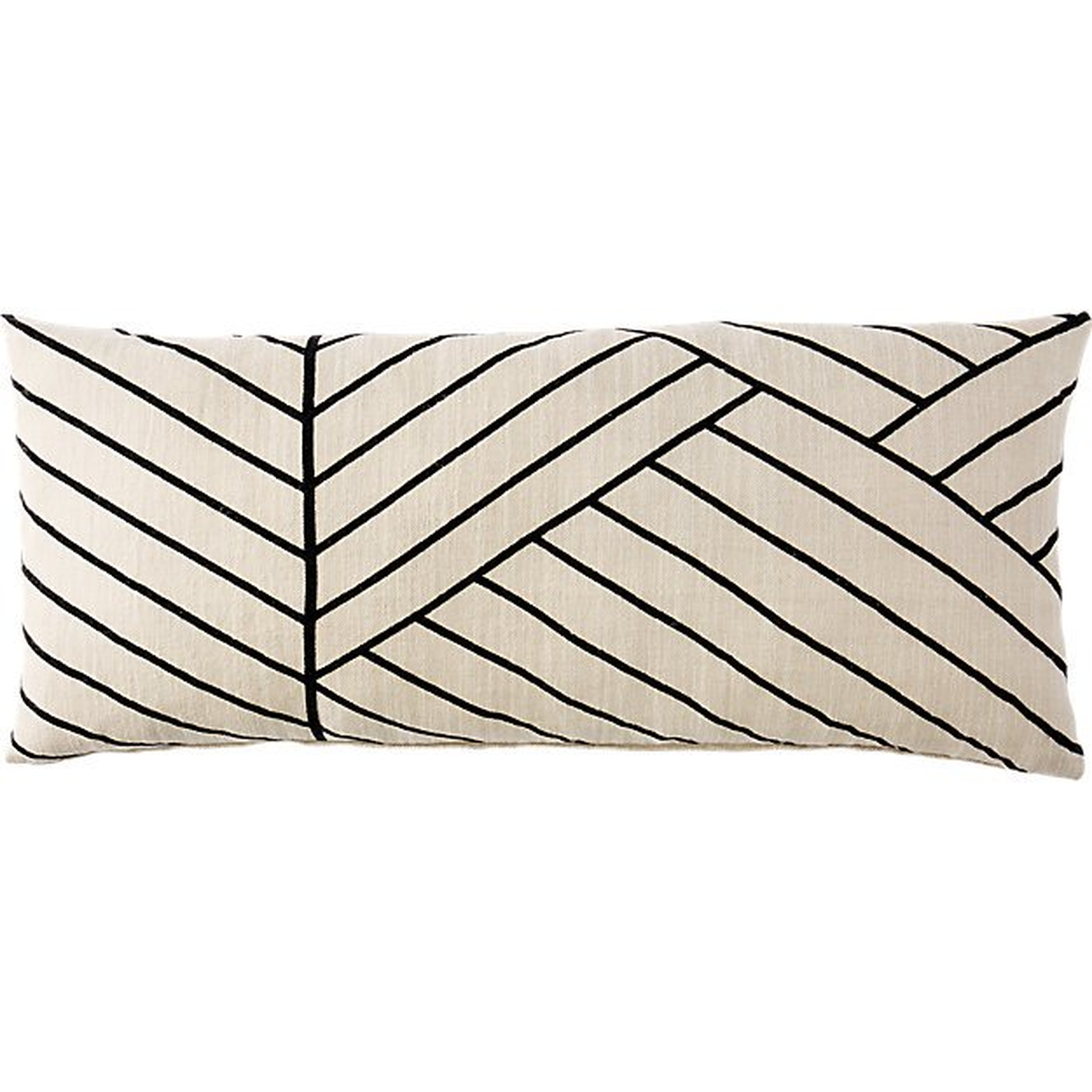 36"x16" forma pillow with down-alternative insert - CB2