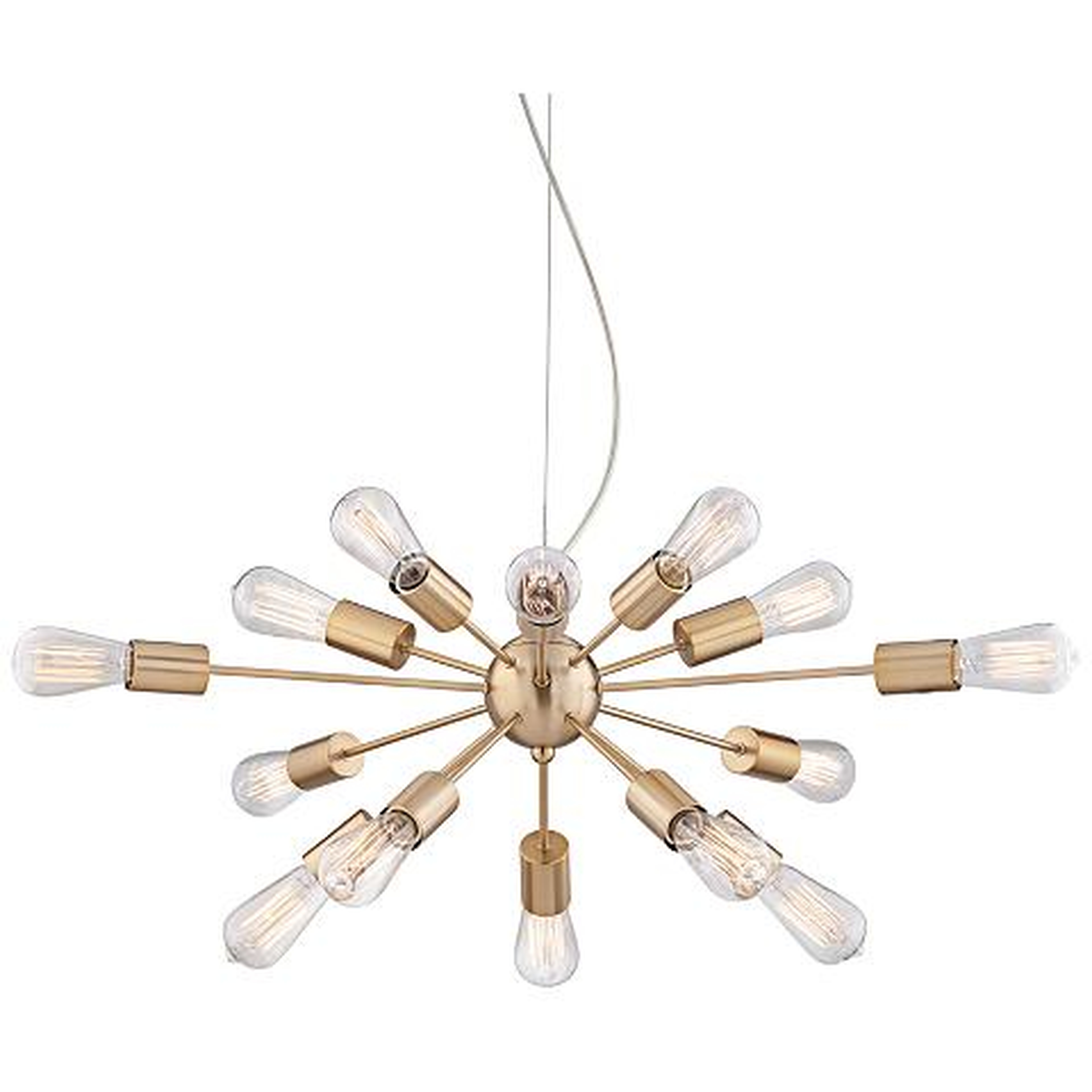Hemingson 33" Wide Gold 15-LED Sputnik Pendant Light - Lamps Plus