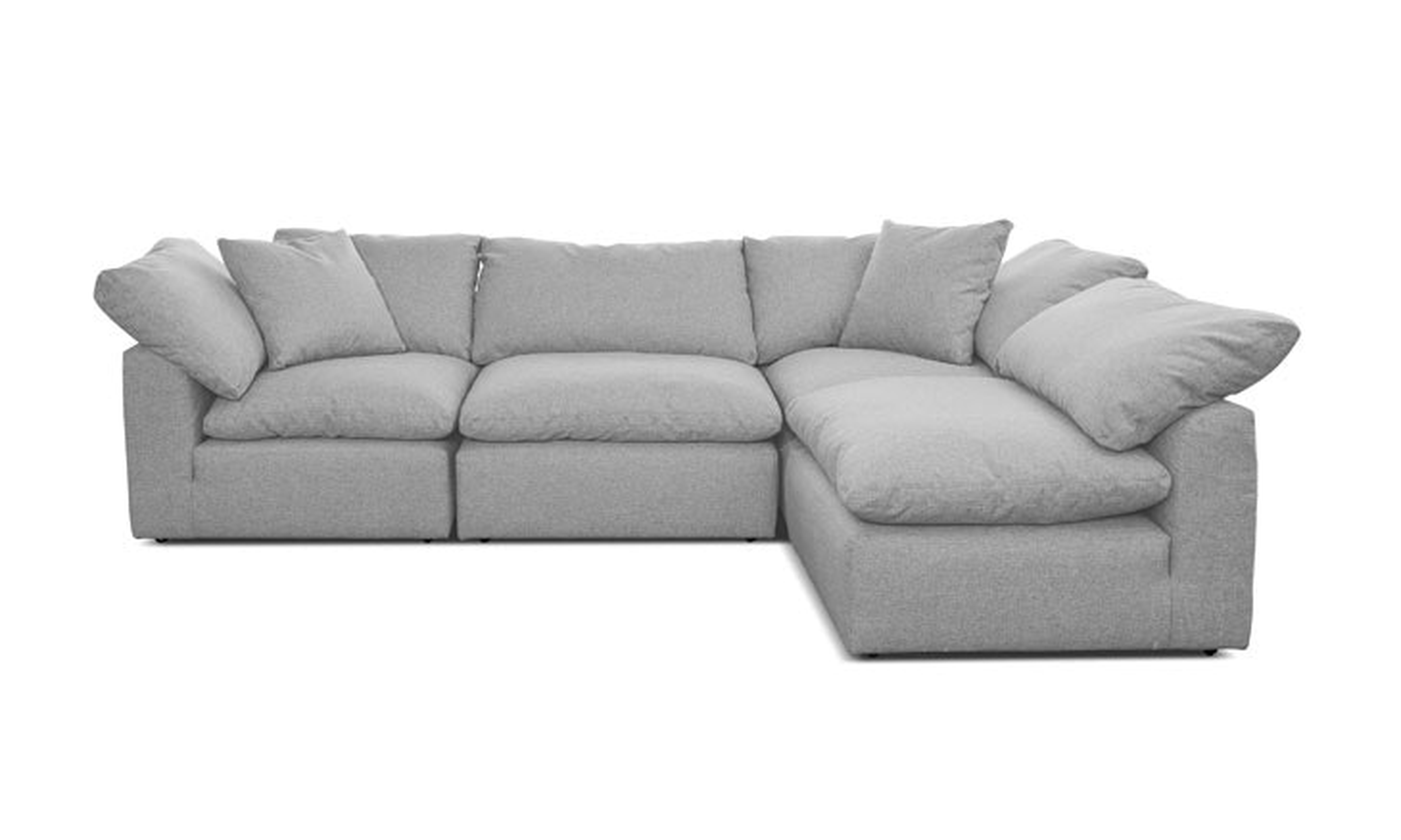 Custom Bryant L-Sectional (4 piece) in milo dove - Joybird