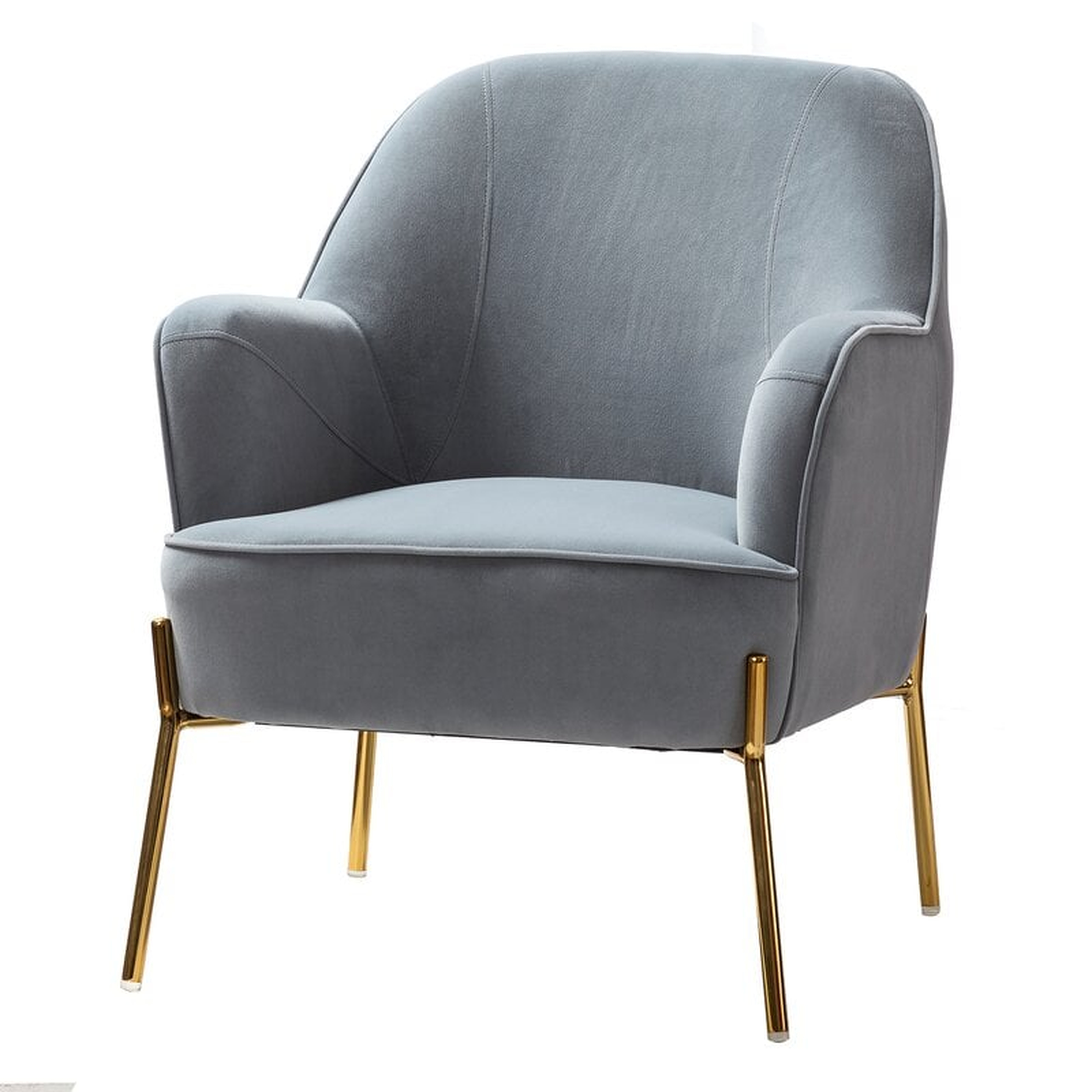 Cleo Contemporary Accent Chair with Recessed Arms - Wayfair