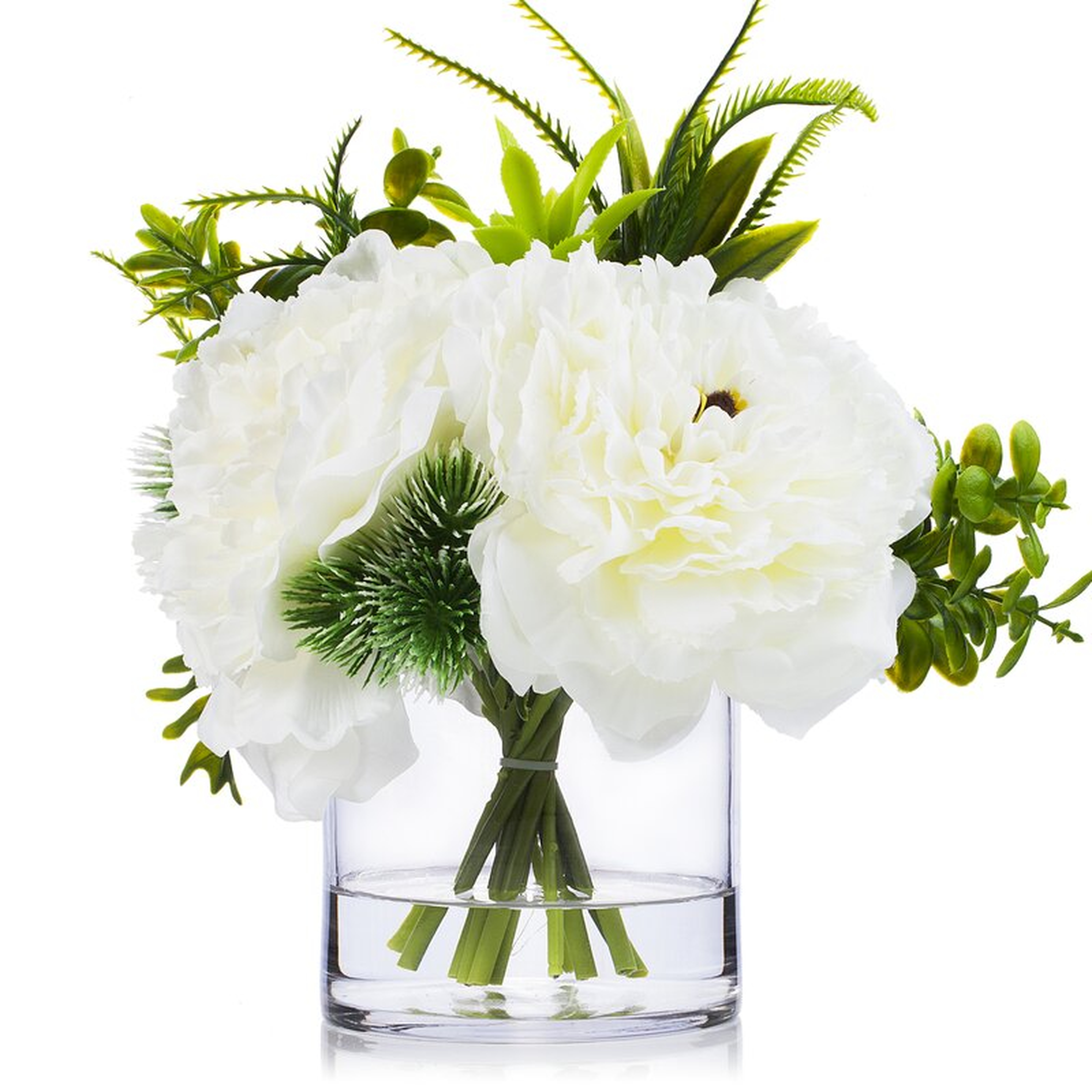 Peony Centerpiece in Vase - Wayfair