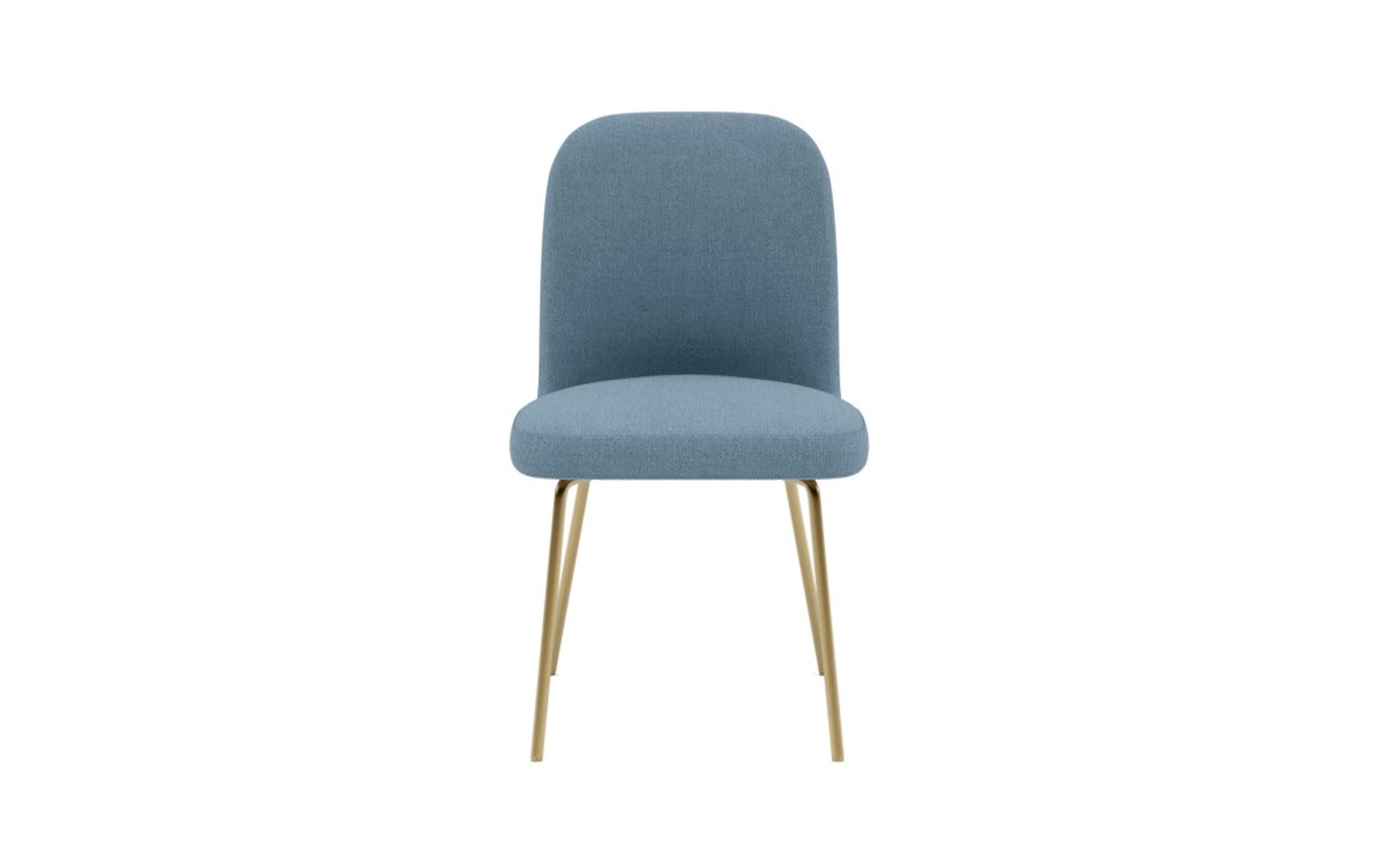 Dylan Dining Chair, matte brass leg, evening texture twist - Interior Define