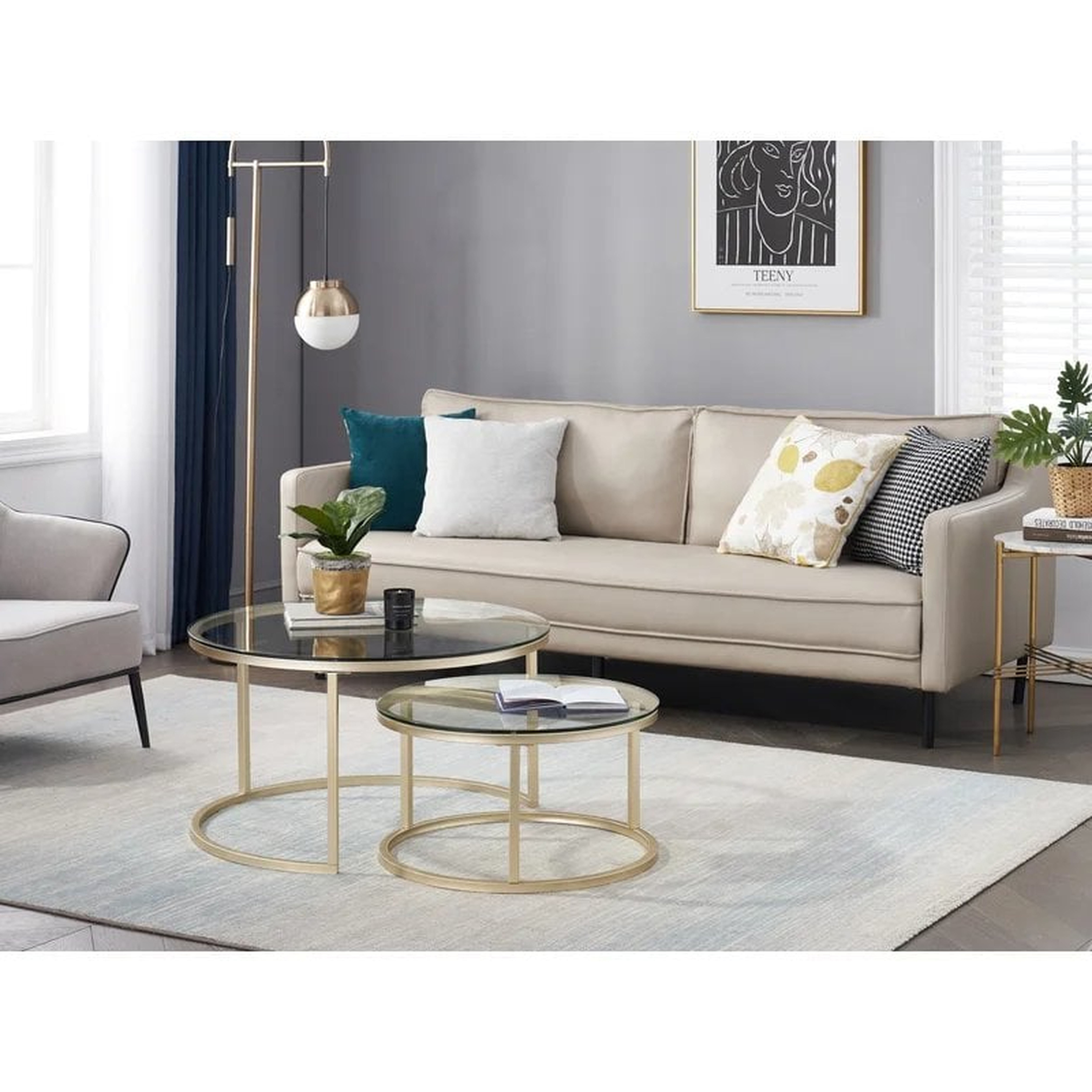 Amyris 2 Piece Coffee Table Set - Wayfair