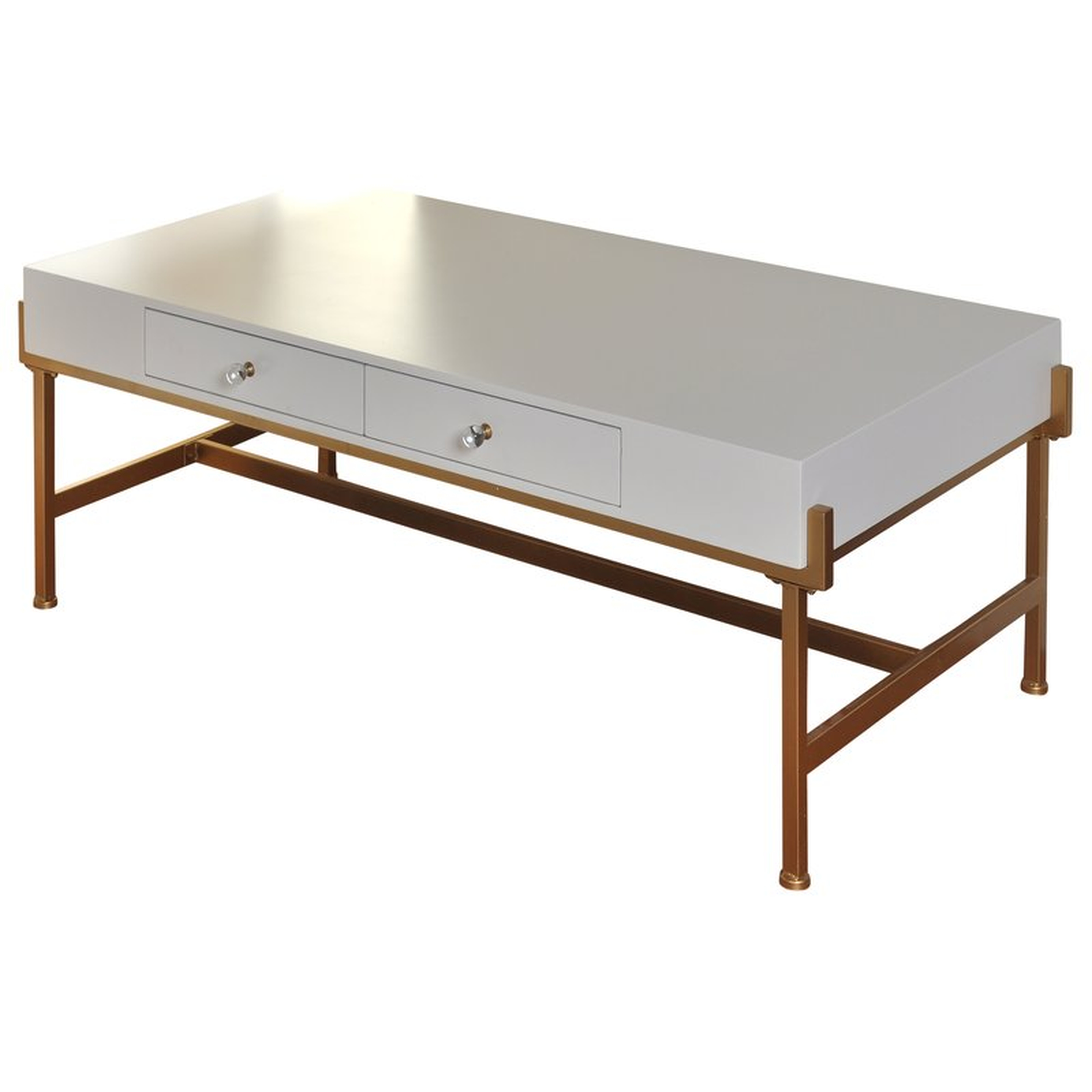 Hoch 2 Drawer Coffee Table with Storage - Wayfair
