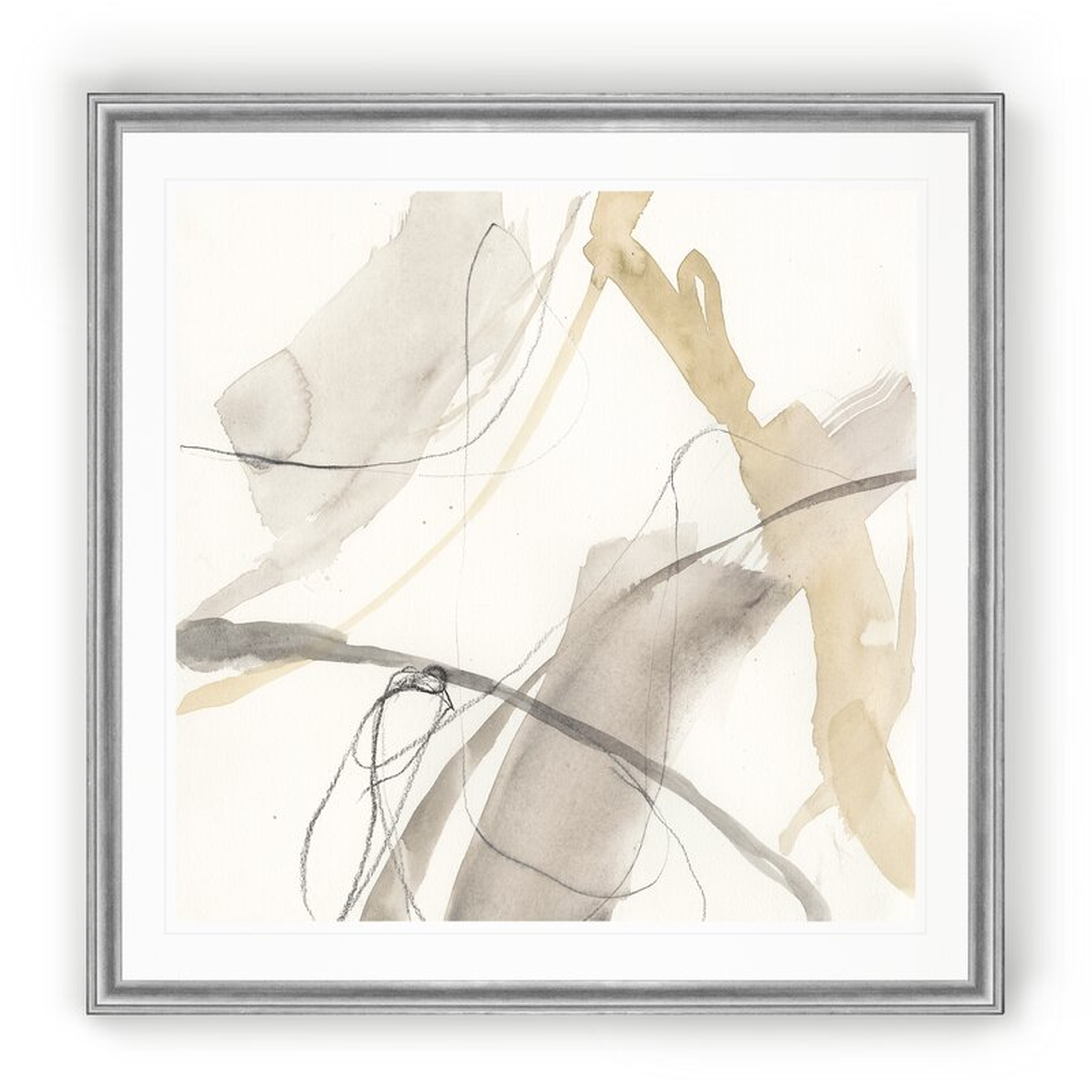 Neutral Momentum III-Wrapped Canvas Print, Silver Frame - Wayfair