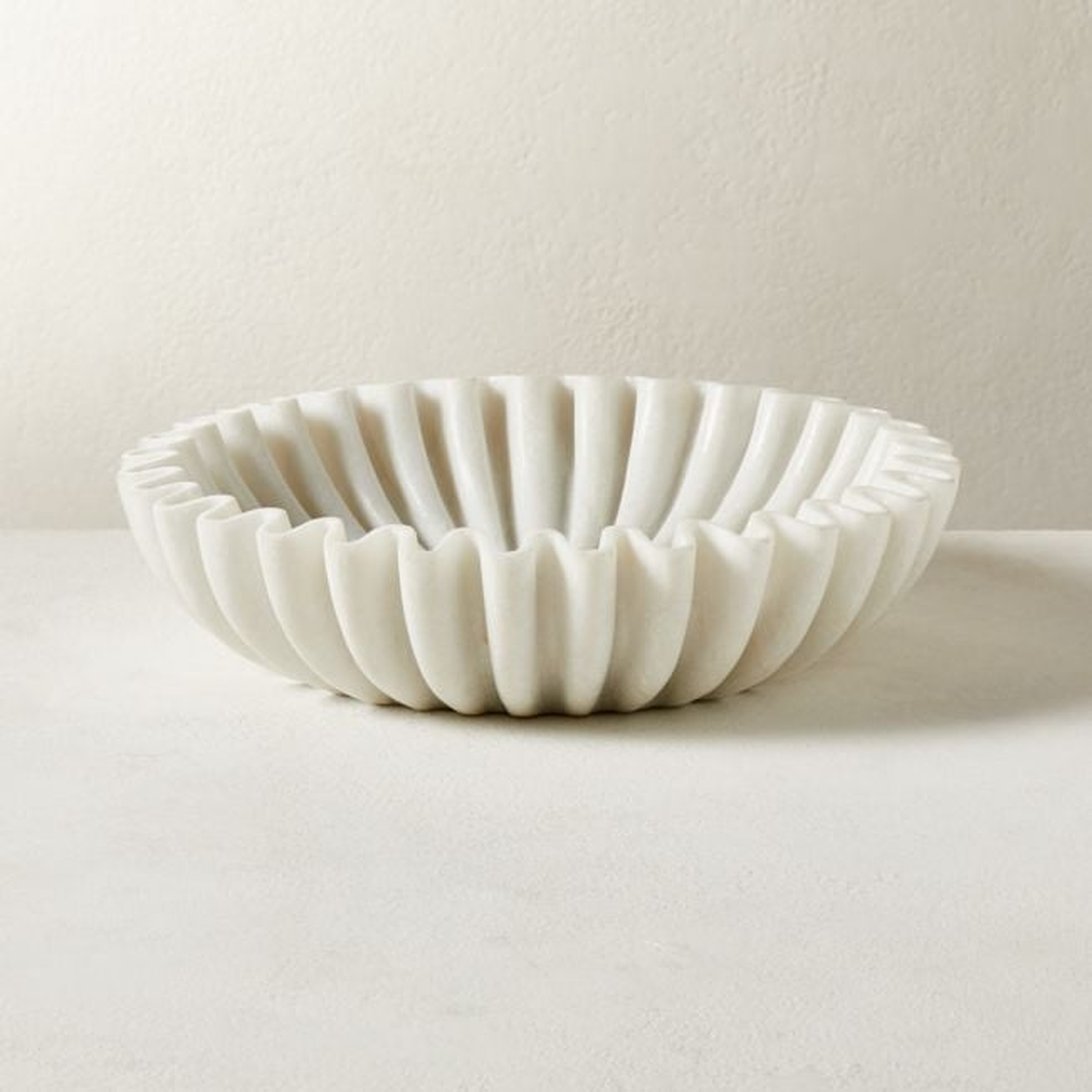 Reve Marble Fluted Bowl - CB2