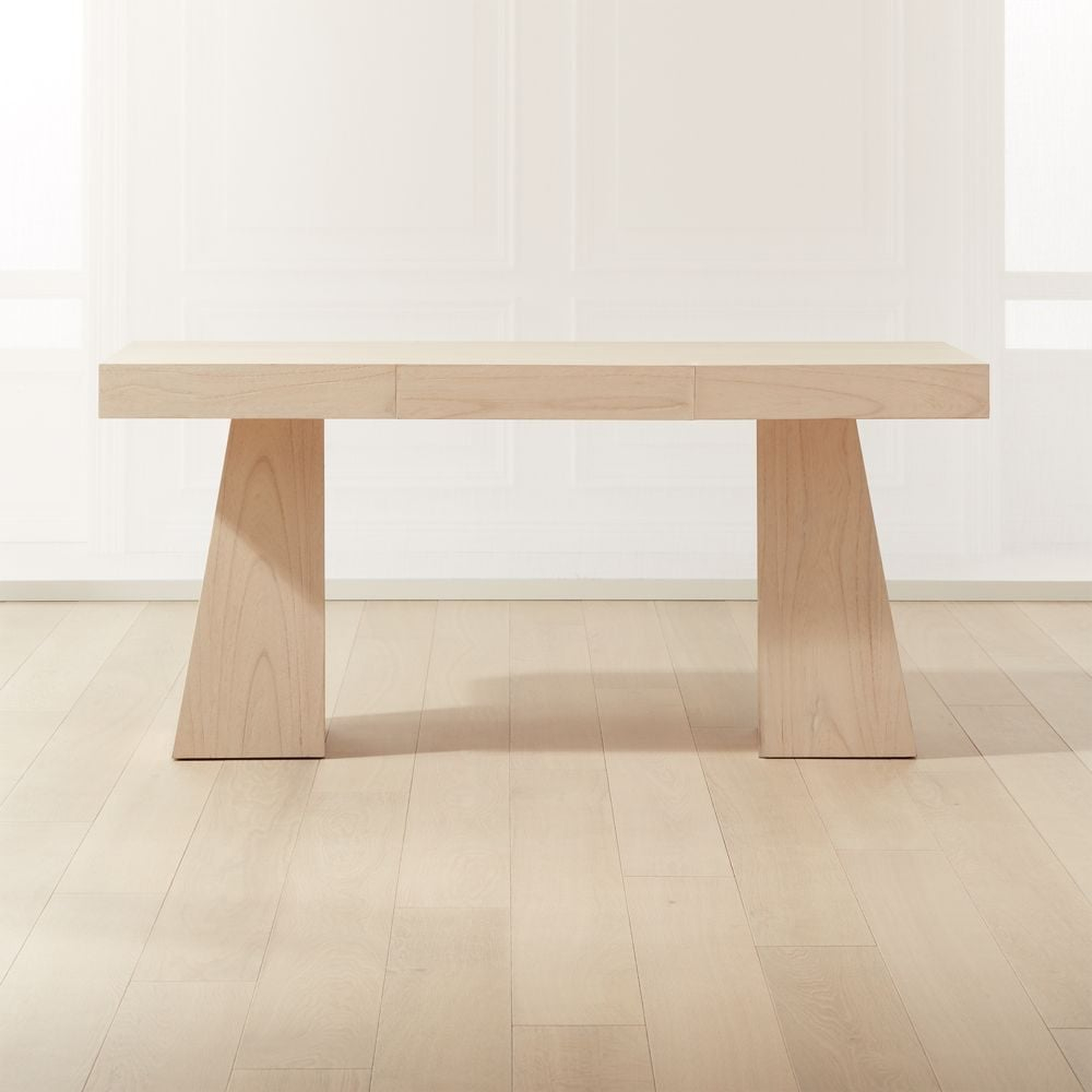 Ridge Bleached Oak Desk - CB2