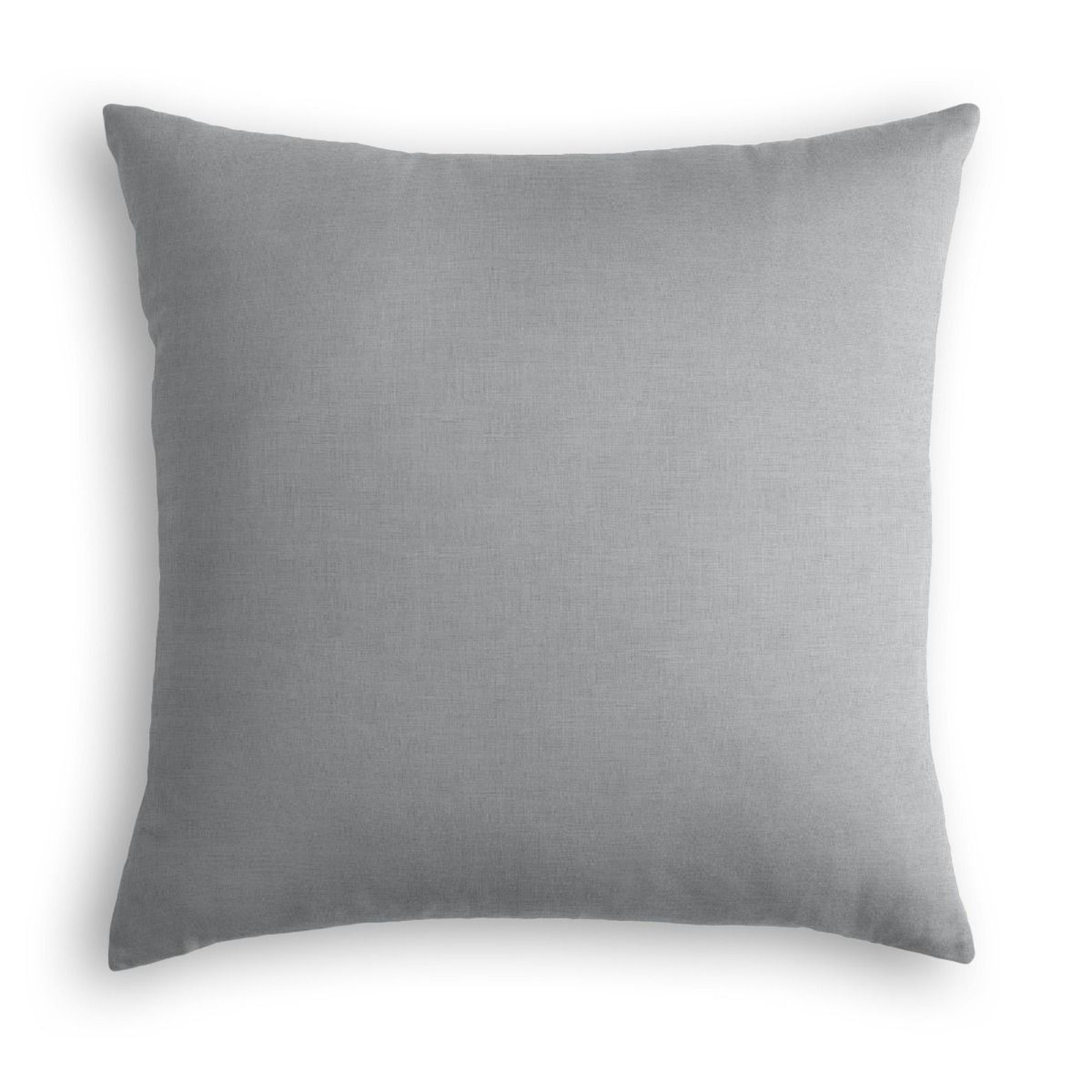 Classic Linen Pillow, Cement, 20" x 20" - Havenly Essentials
