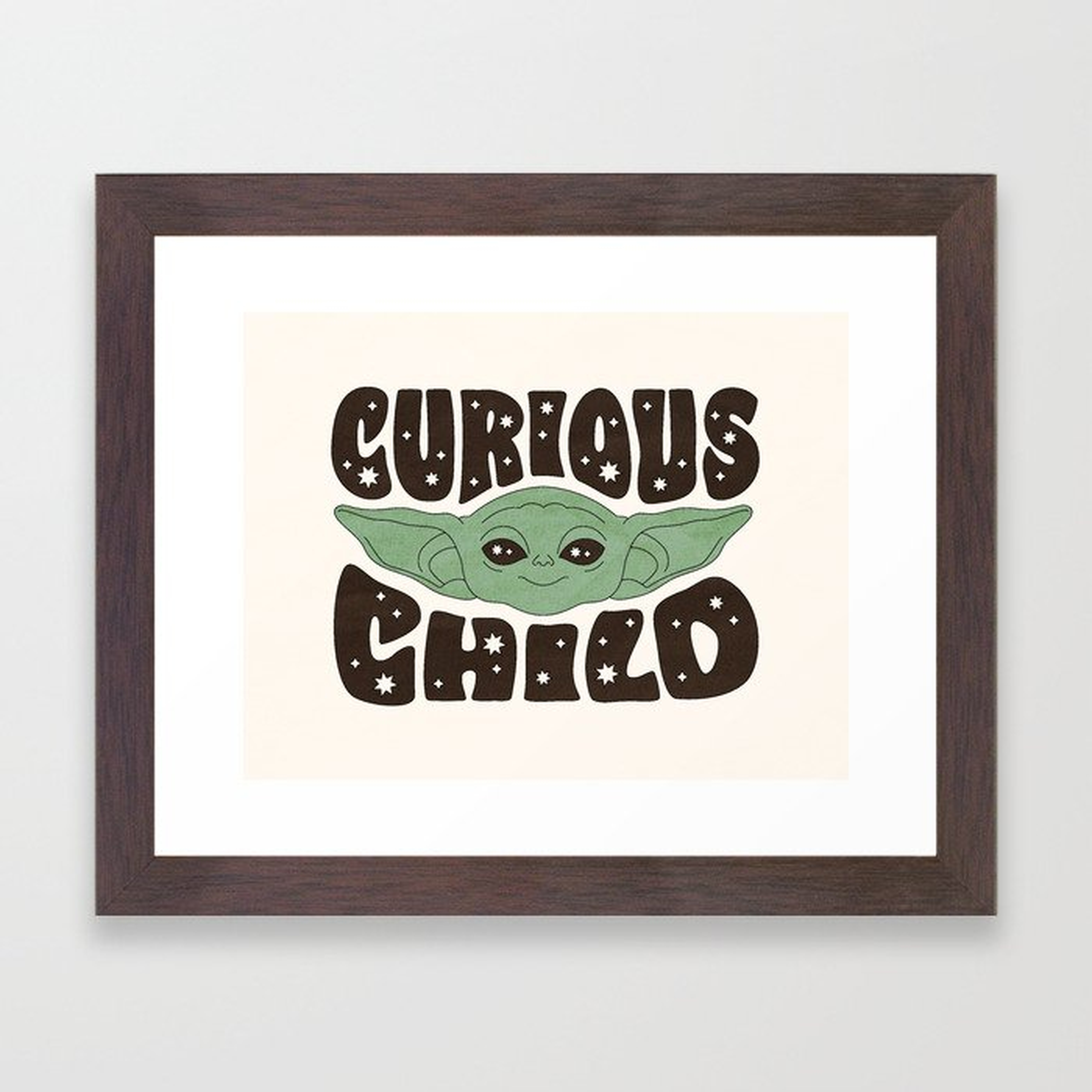 "Curious Child - Natural" by Berlin Michelle Framed Art Print - Society6