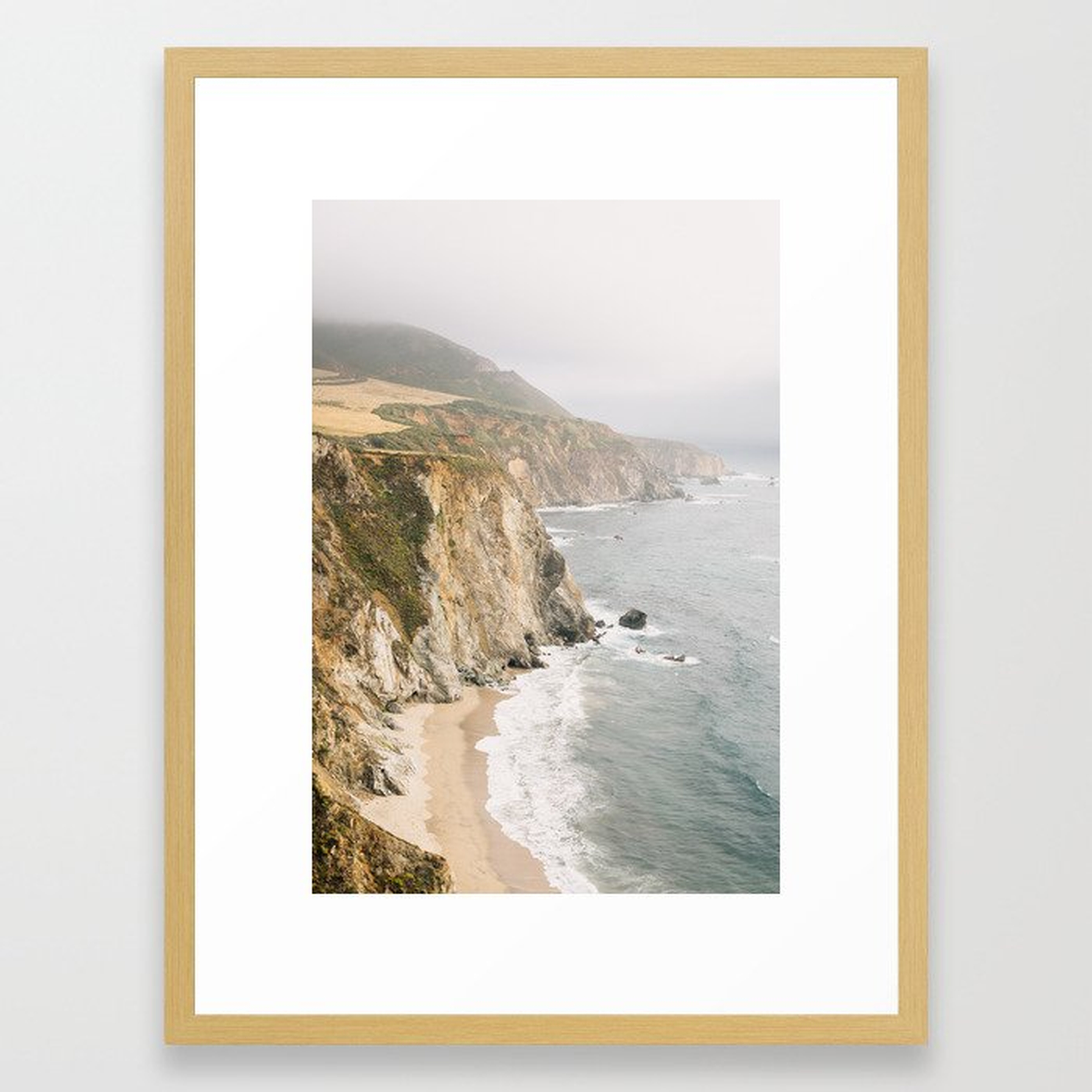 Big Sur California Framed Art Print - Conservation Natural 20"x26" - Society6