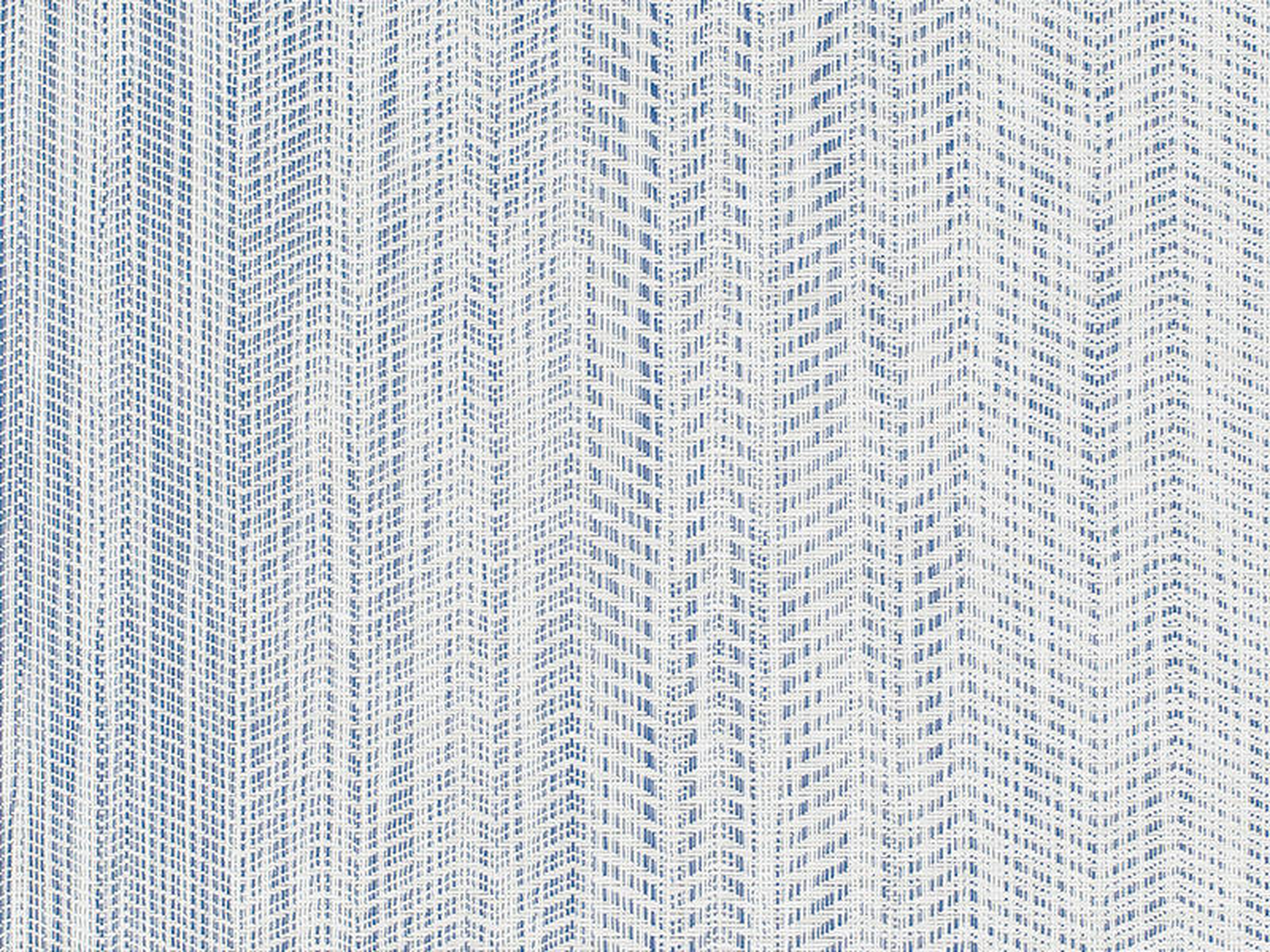 Chilewich Wave Woven Floormat, Blue, 6'x8.8' - West Elm